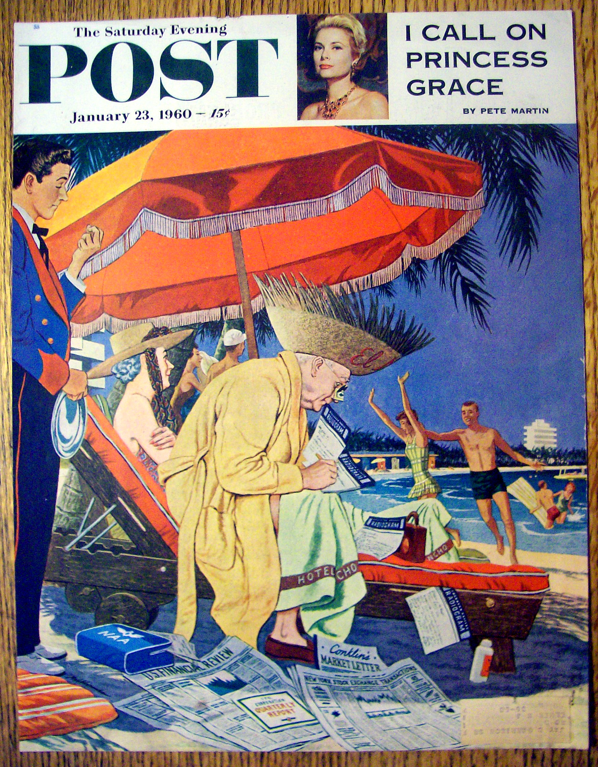 Saturday Evening Post Cover By Williamson-Jan 23, 1960