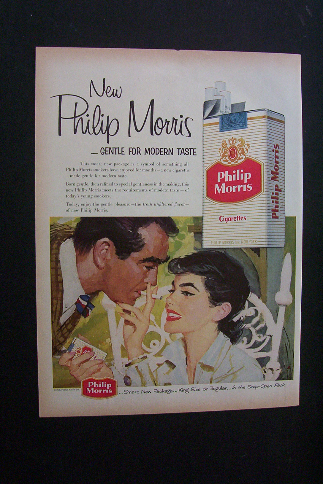 1955 Dual Ad: Jell-o  &  Phillip  Morris  Cigarettes