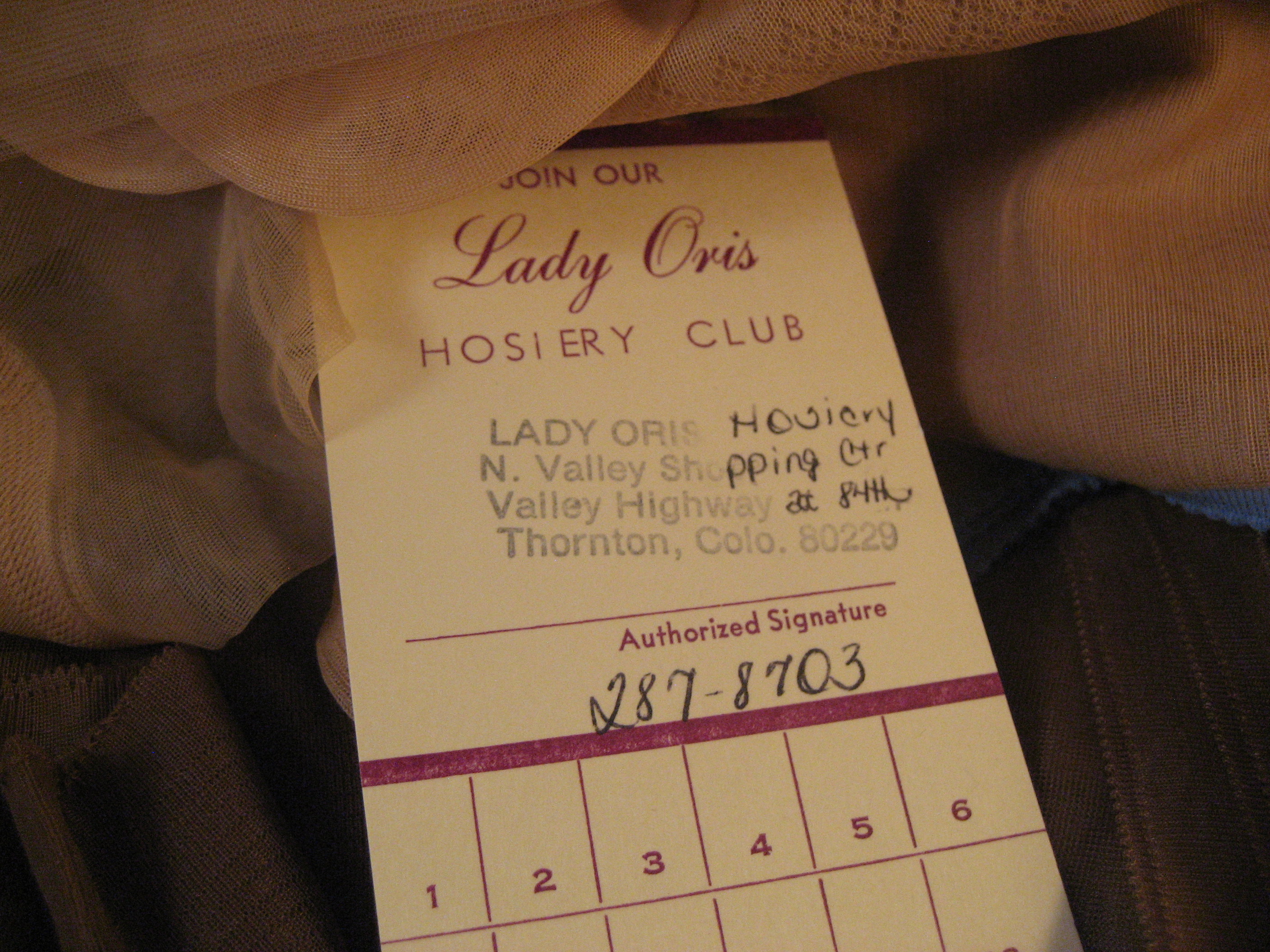 Six Pairs of Nylons