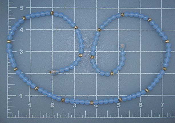 Lucite Beads Gold Tone Spacers Twist Clasp
