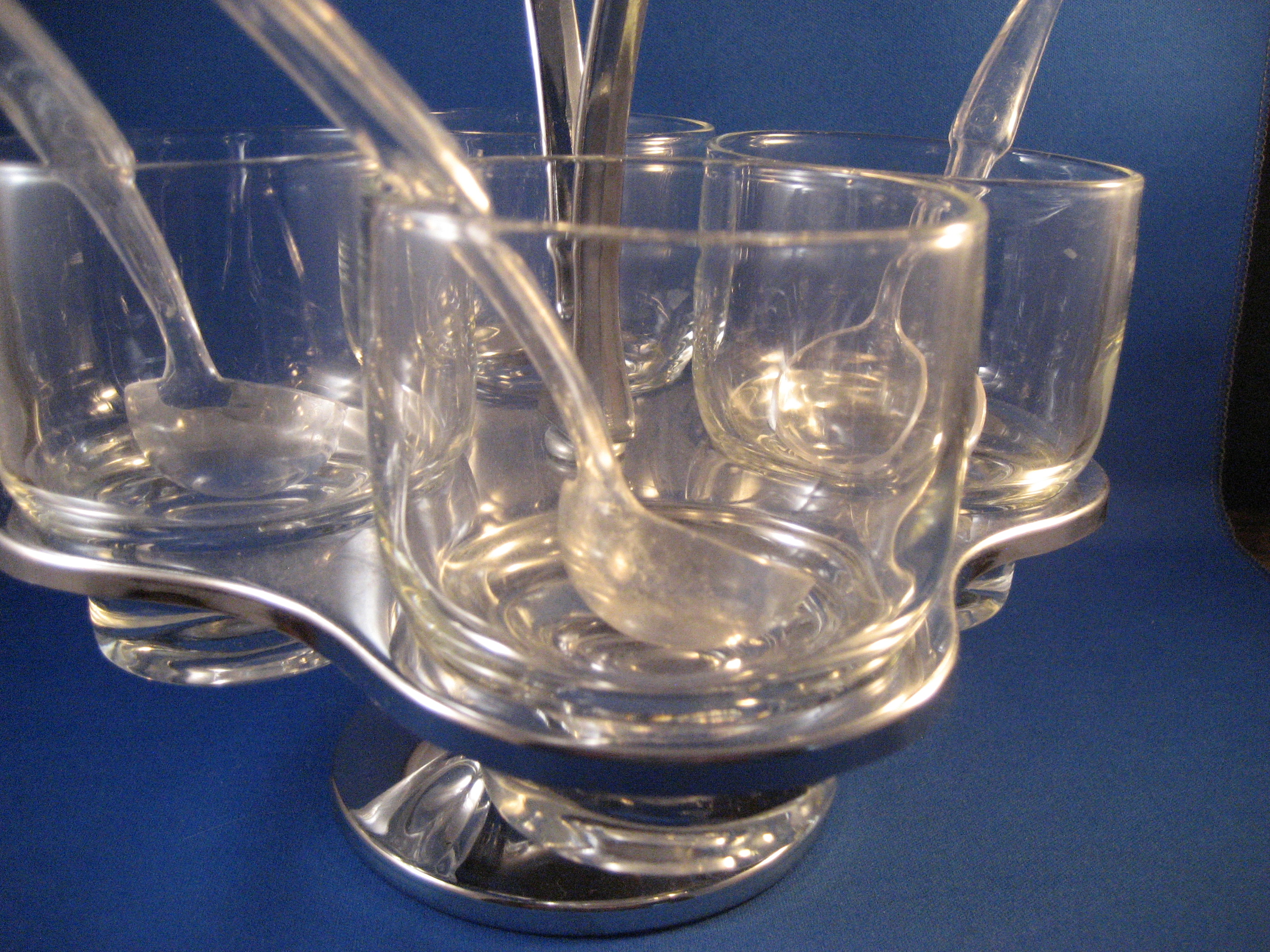 Four Bowl Condiment Holder