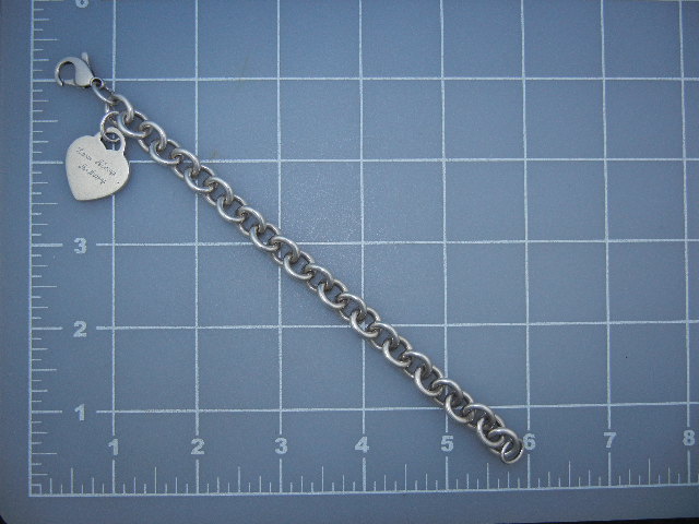 TIFFANY Sterling Silver Heart Bracelet
