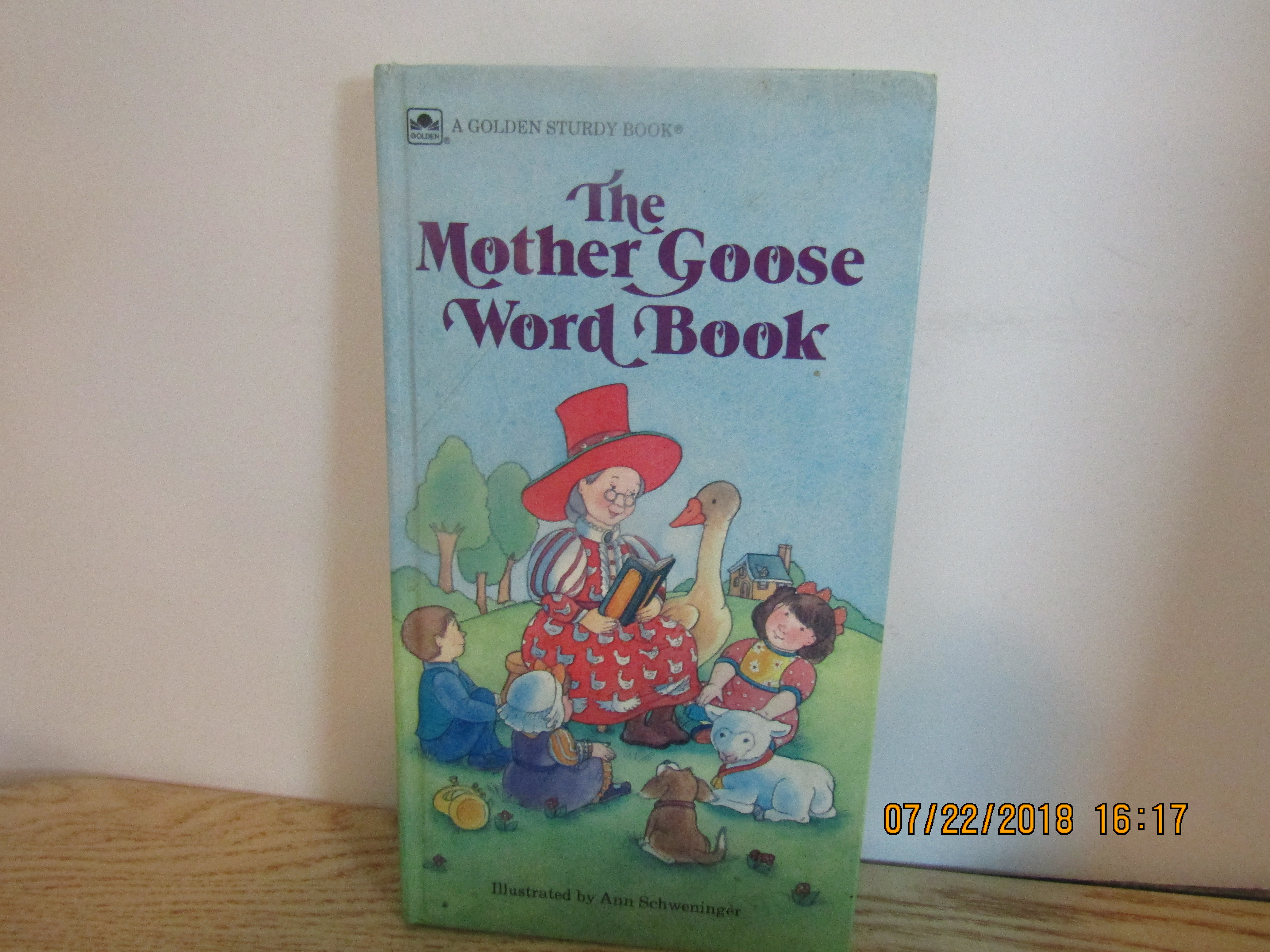 Children's Board Book The Mother Goose Word Book