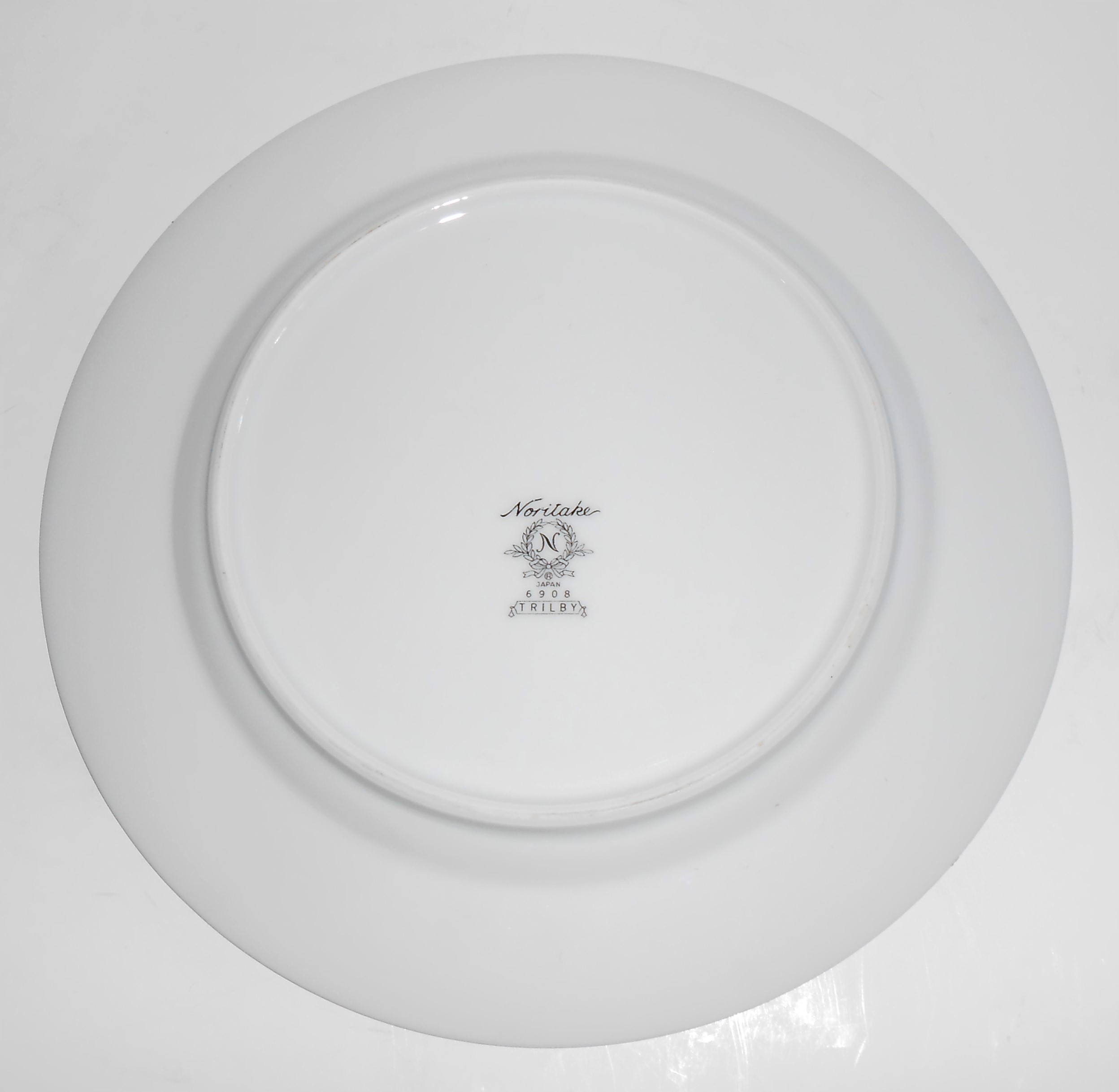 Noritake Porcelain China Trilby w/Platinum Salad Plate