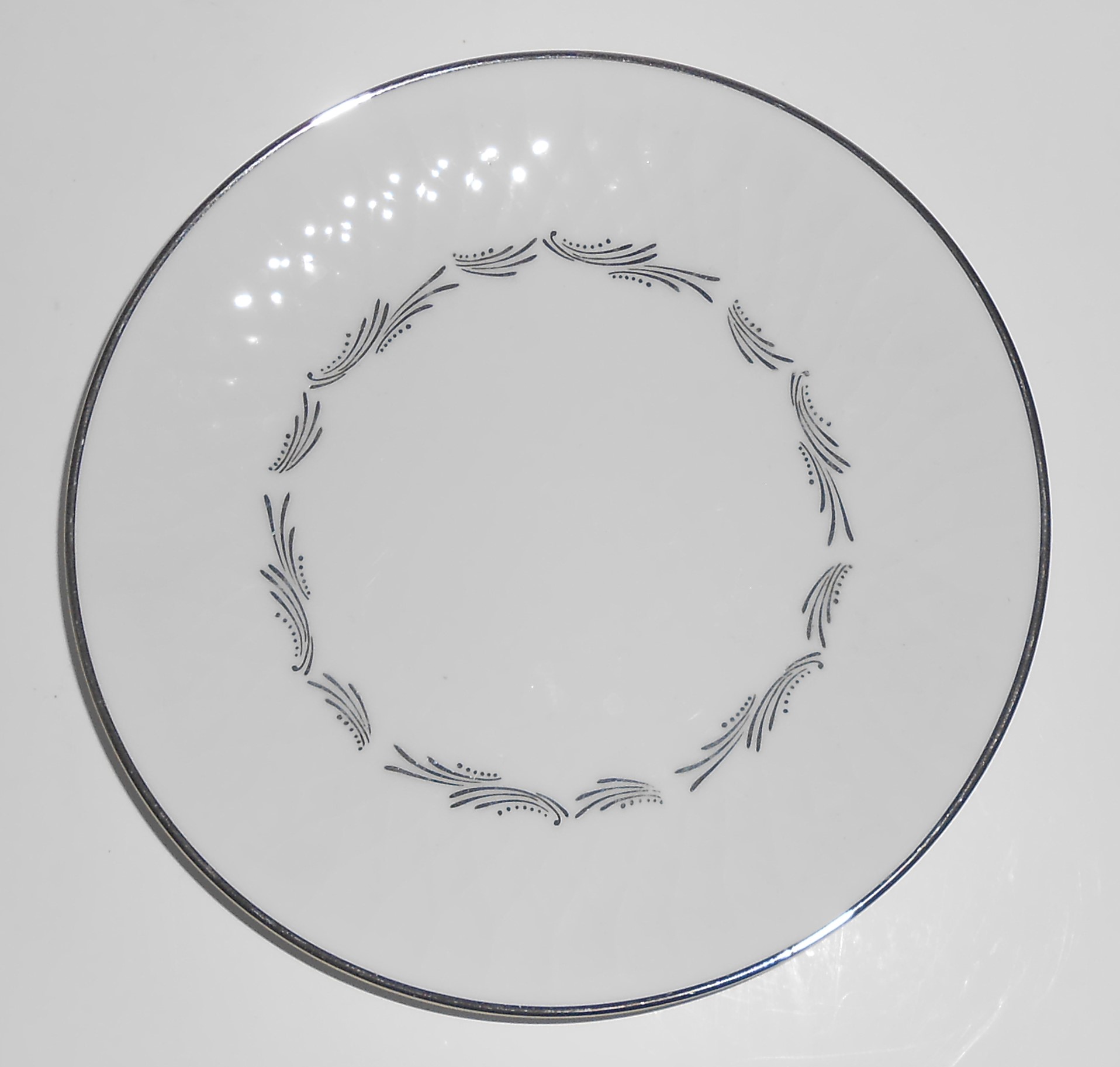 Noritake China Porcelain Platinum Sabina Bread Plate