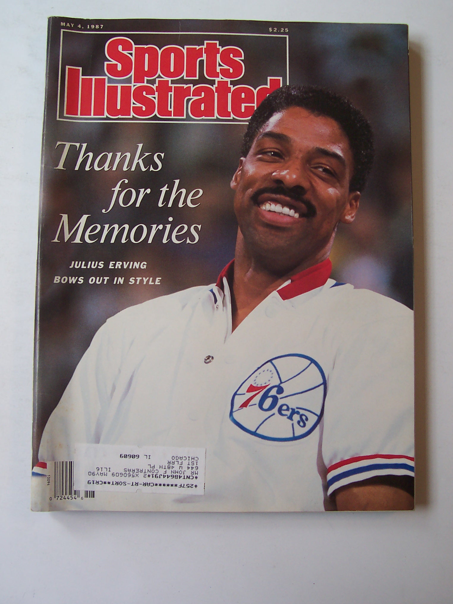 Sports Illustrated Magazine -May 4, 1987- Julius Erving