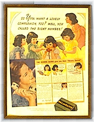 1930's Magazine Palmolive Print Dion Quins