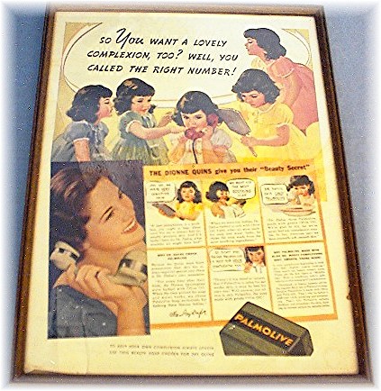 1930's Magazine Palmolive Print Dion Quins