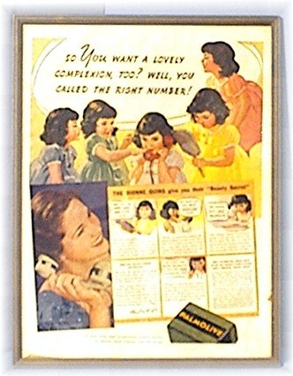 1930's Magazine Palmolive Print Dion Quins