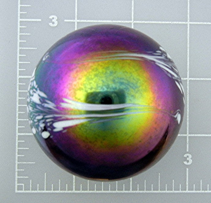 Paperweight Iridescent Blue Green White Mt St Helens As