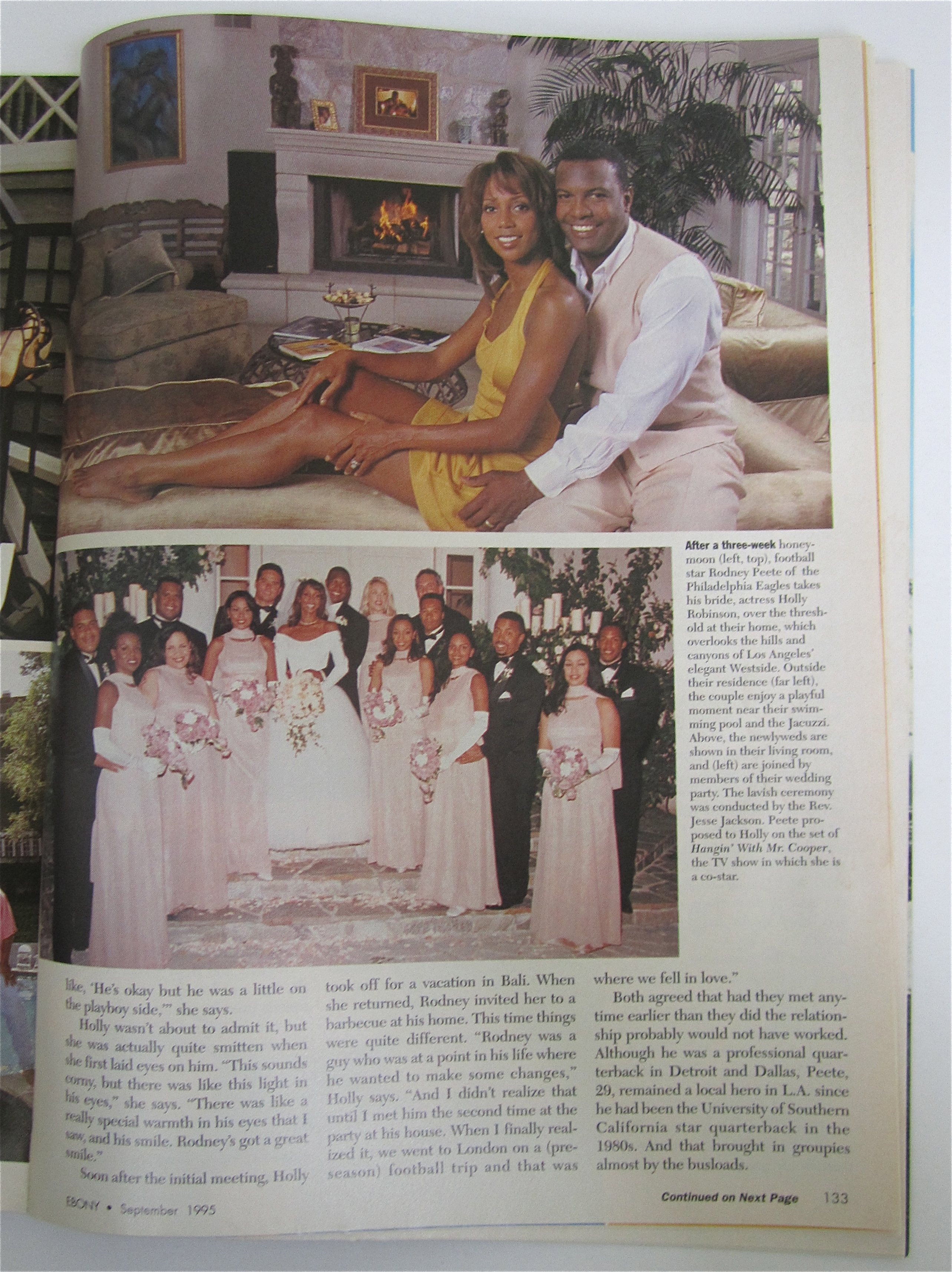 Ebony Magazine September 1995 Holly & Rodney Peete