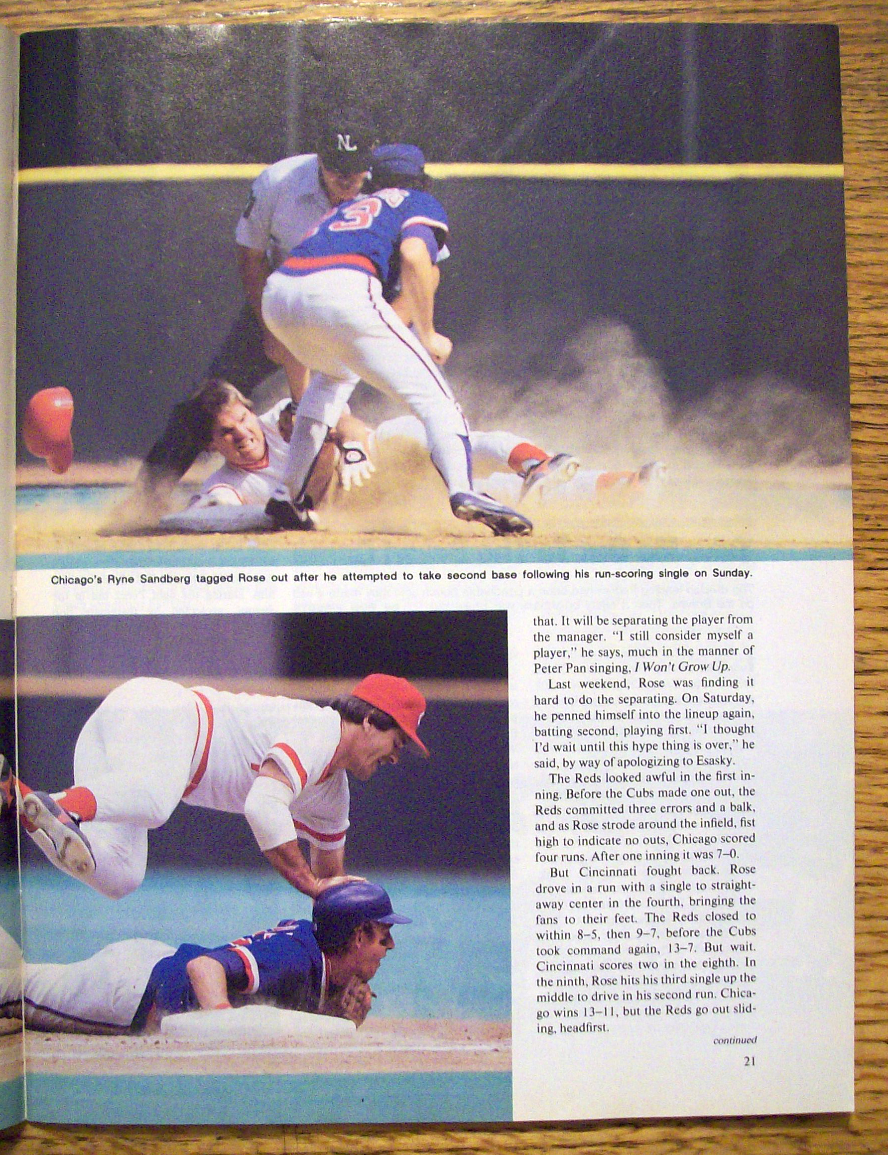 Sports Illustrated Magazine-August 27, 1984-Pete Rose