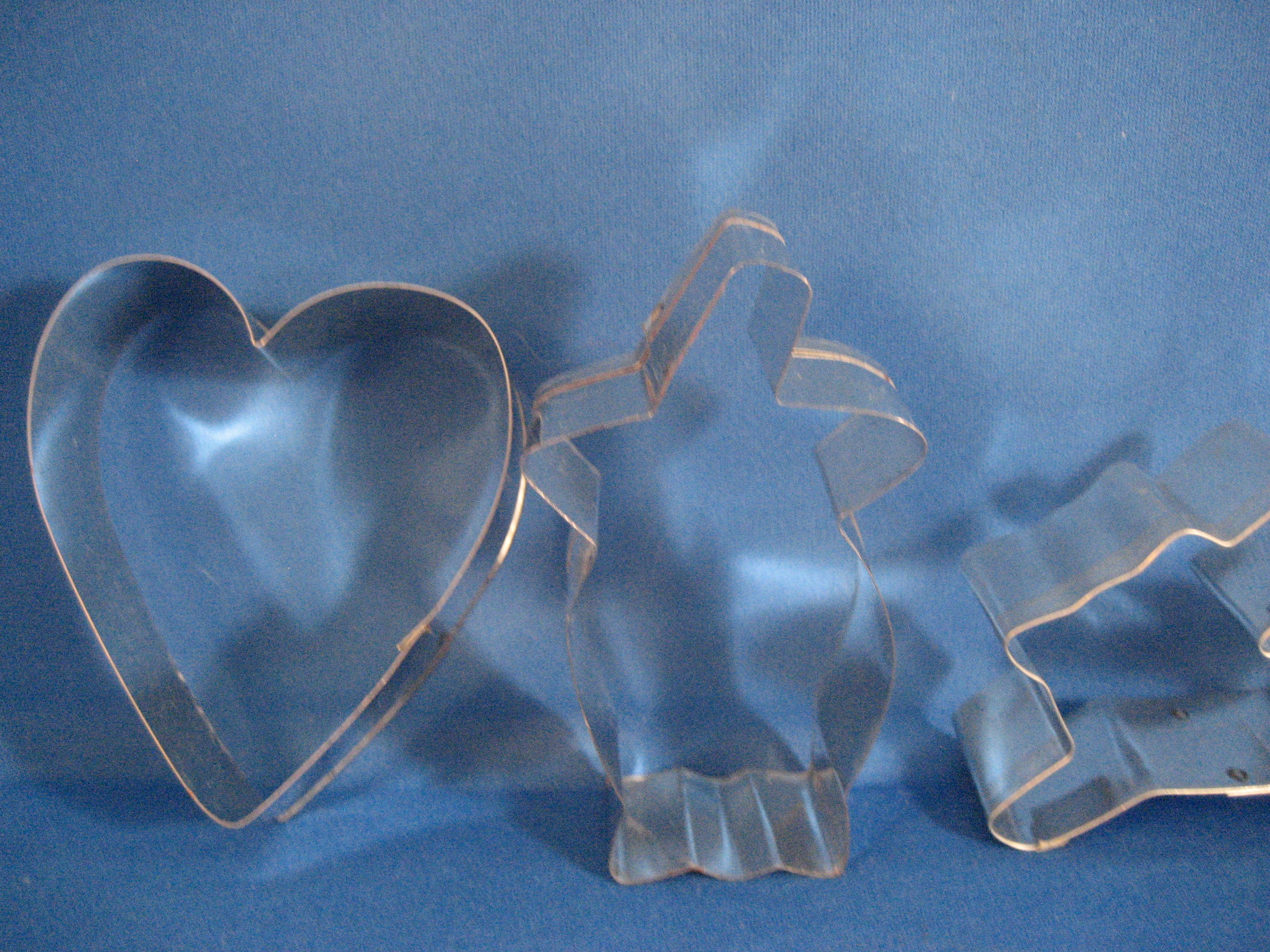 Five Aluminun Cookie Cutters