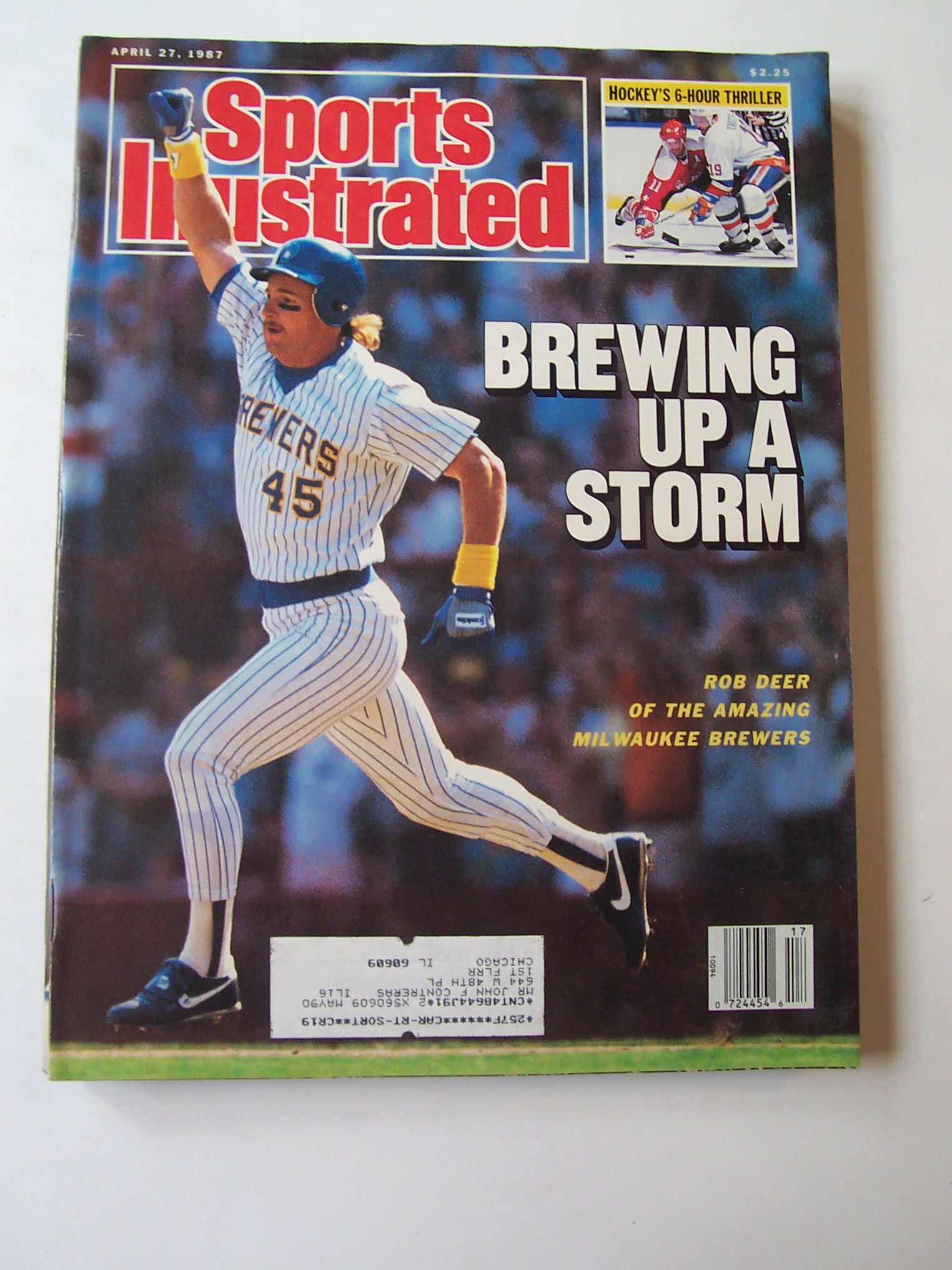 Sports Illustrated Magazine -April 27, 1987- Rob Deer