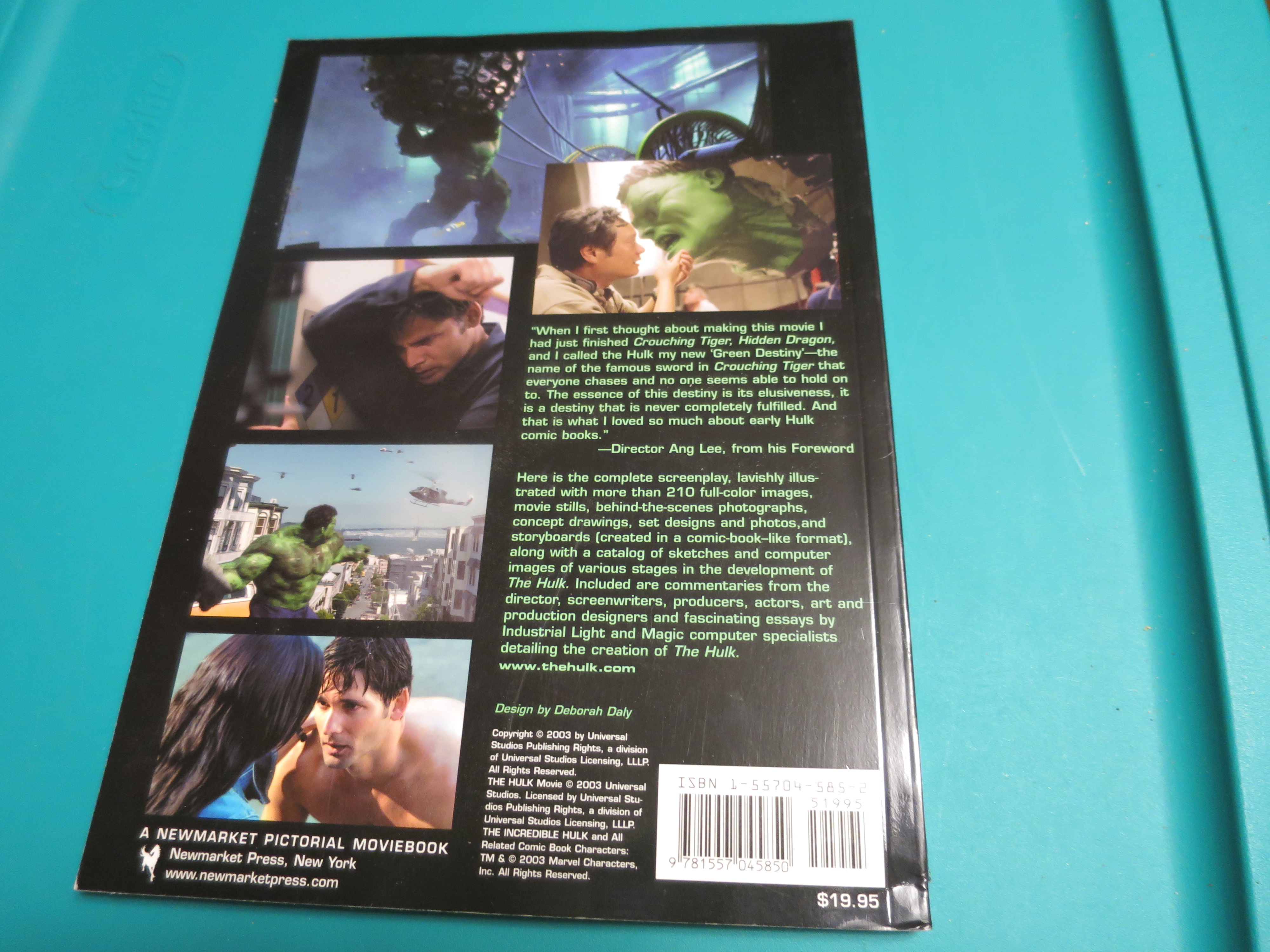 Hulk the illustrated Screenplay 2003
