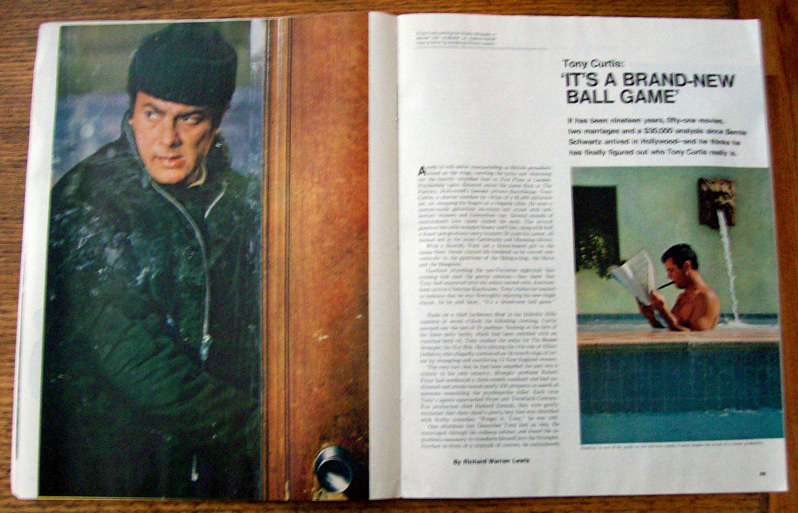 Saturday Evening Post March 23, 1968 Tony Curtis