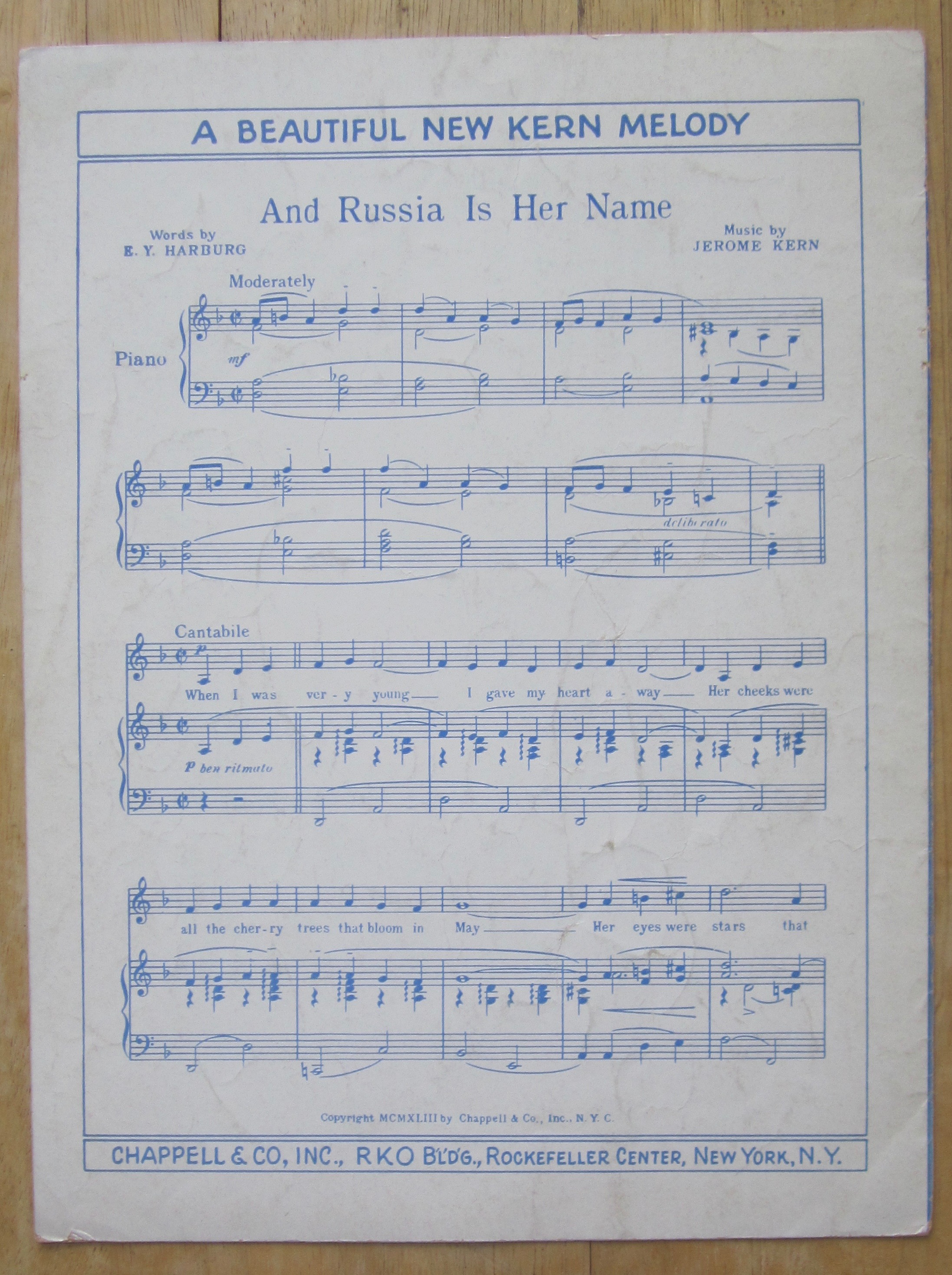1943 Sheet Music For Victory Polka