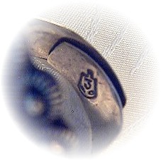 Sterling Silver Taxco Signed Amethys Signed Poison Ring