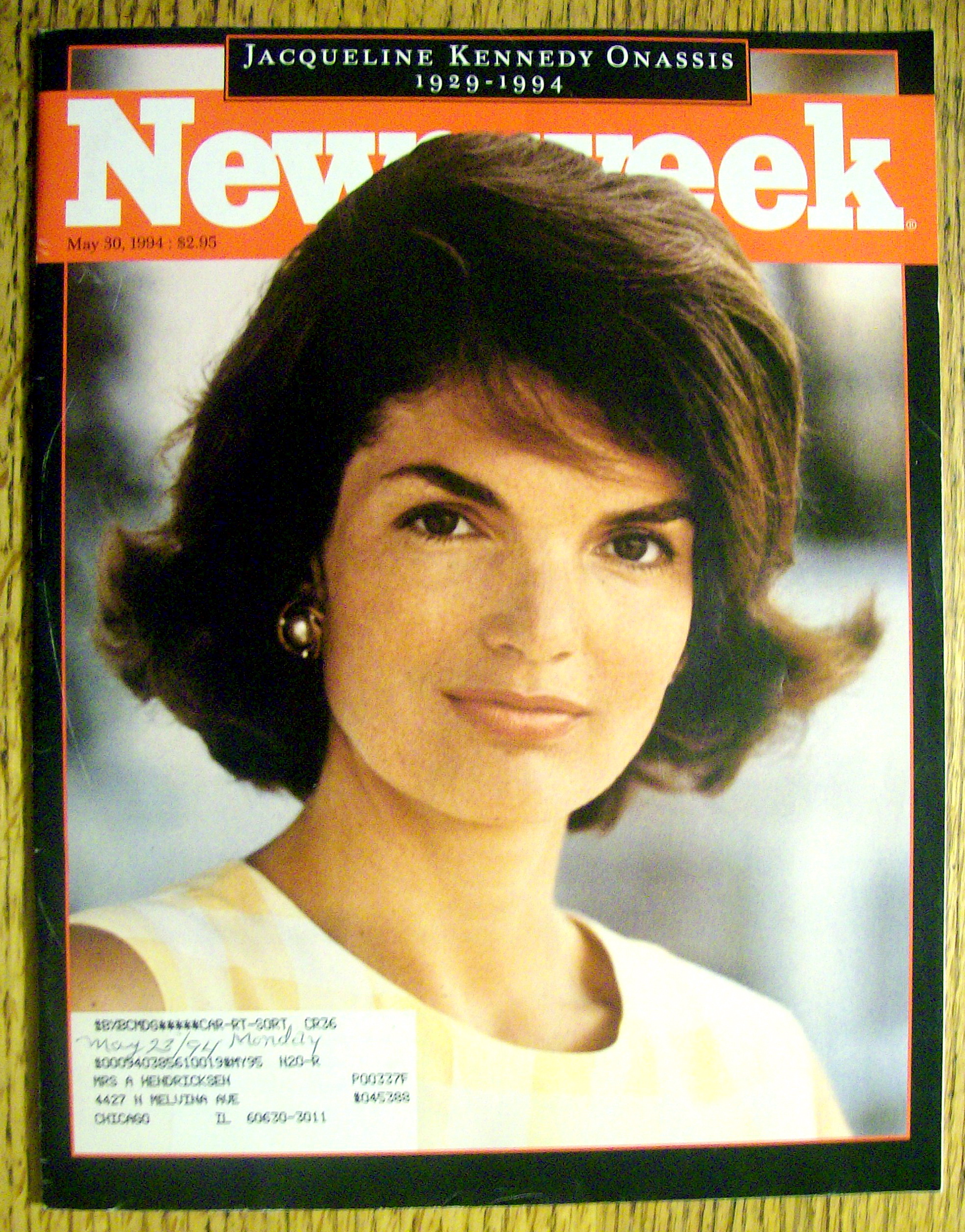Newsweek Magazine-May 30, 1994-Jacqueline Kennedy