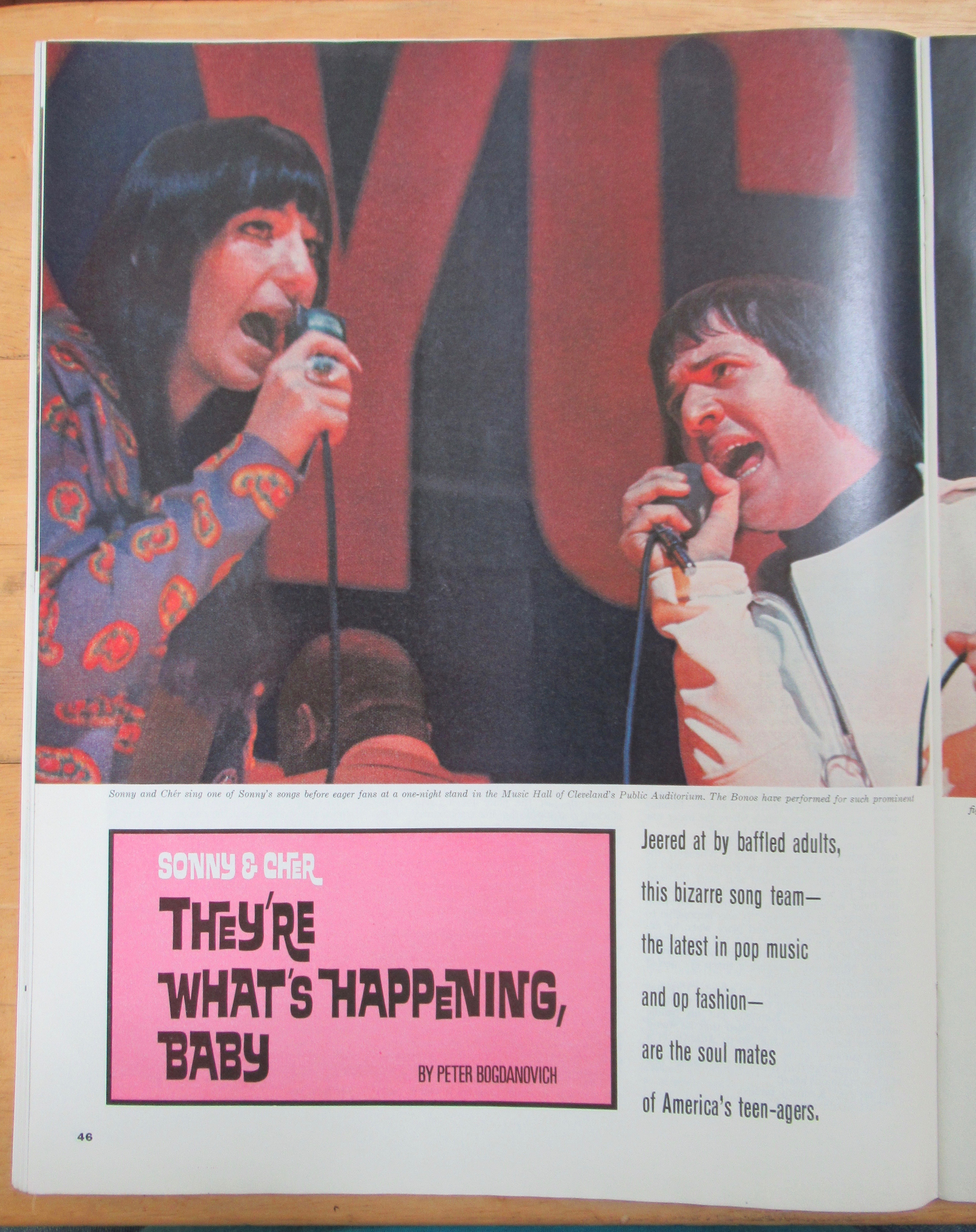 Saturday Evening Post Mag-April 23, 1966-Sonny & Cher
