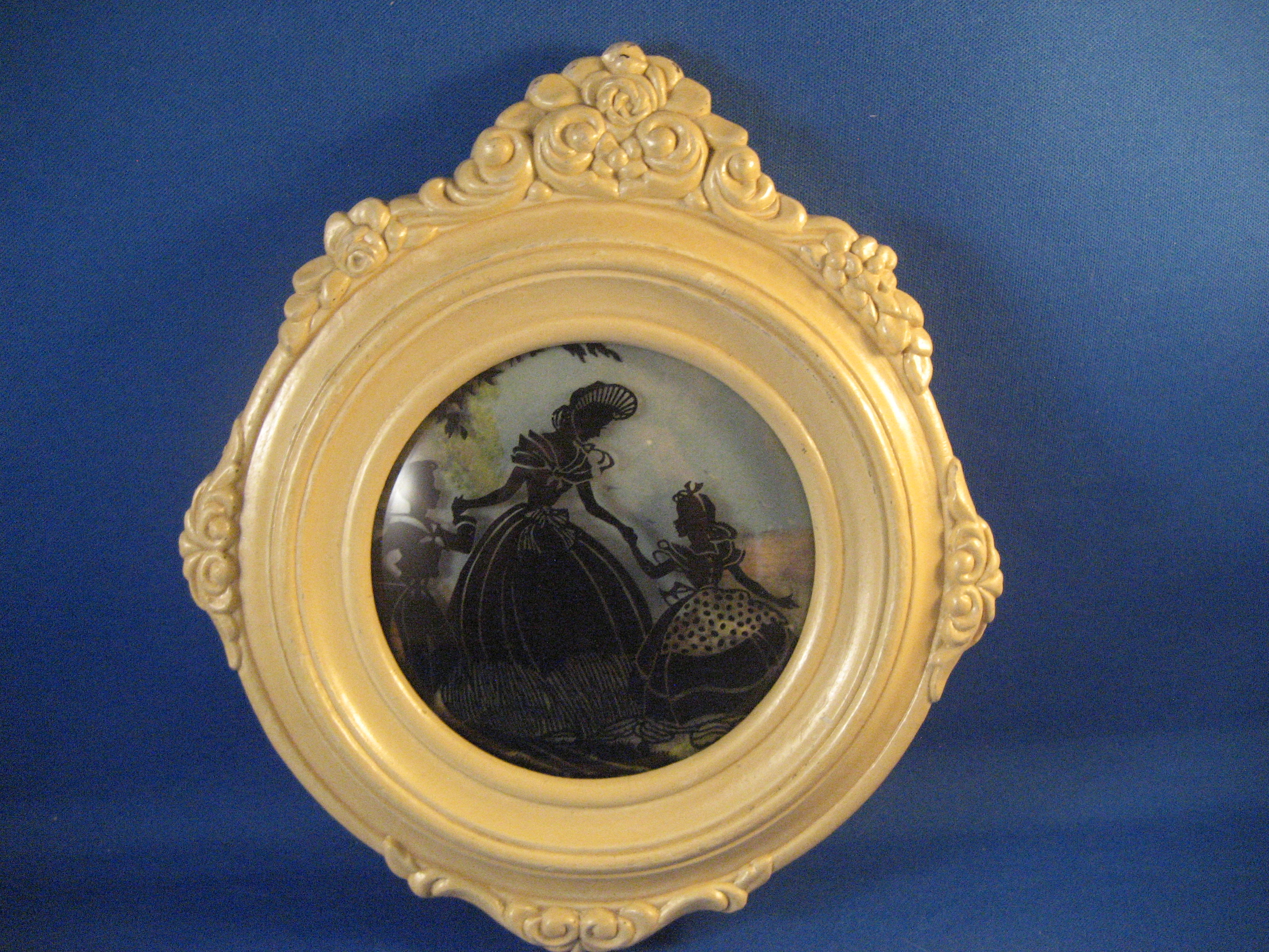 Reverse Painting of Woman and Children