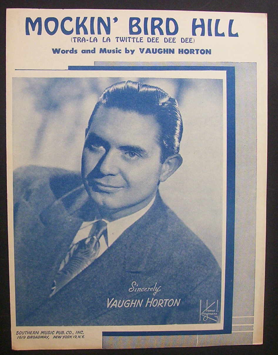 Sheet Music For 1949 Mockin' Bird Hill By Vaughn Horton