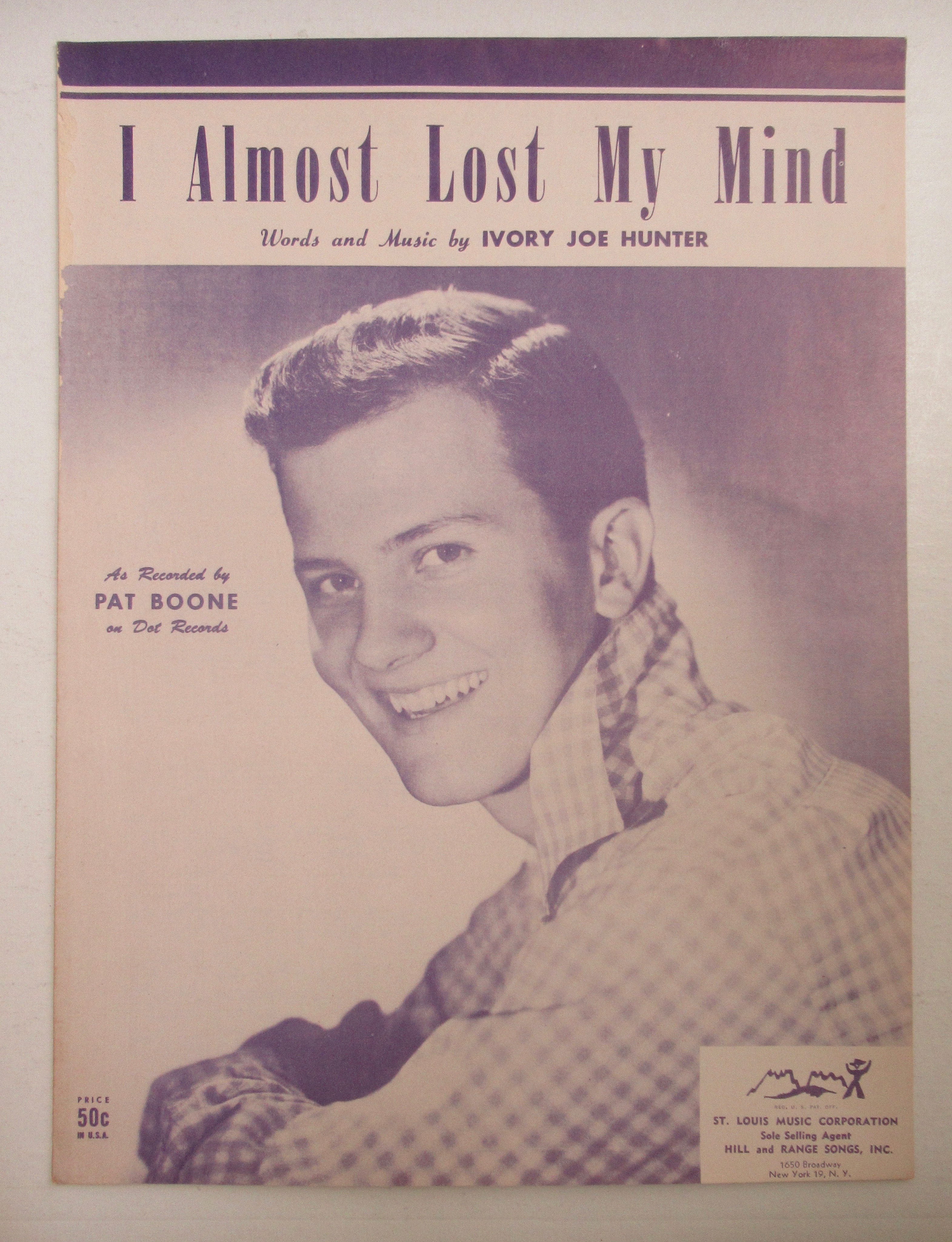 1950 I Almost Lost My Mind (Pat Boone Cover)