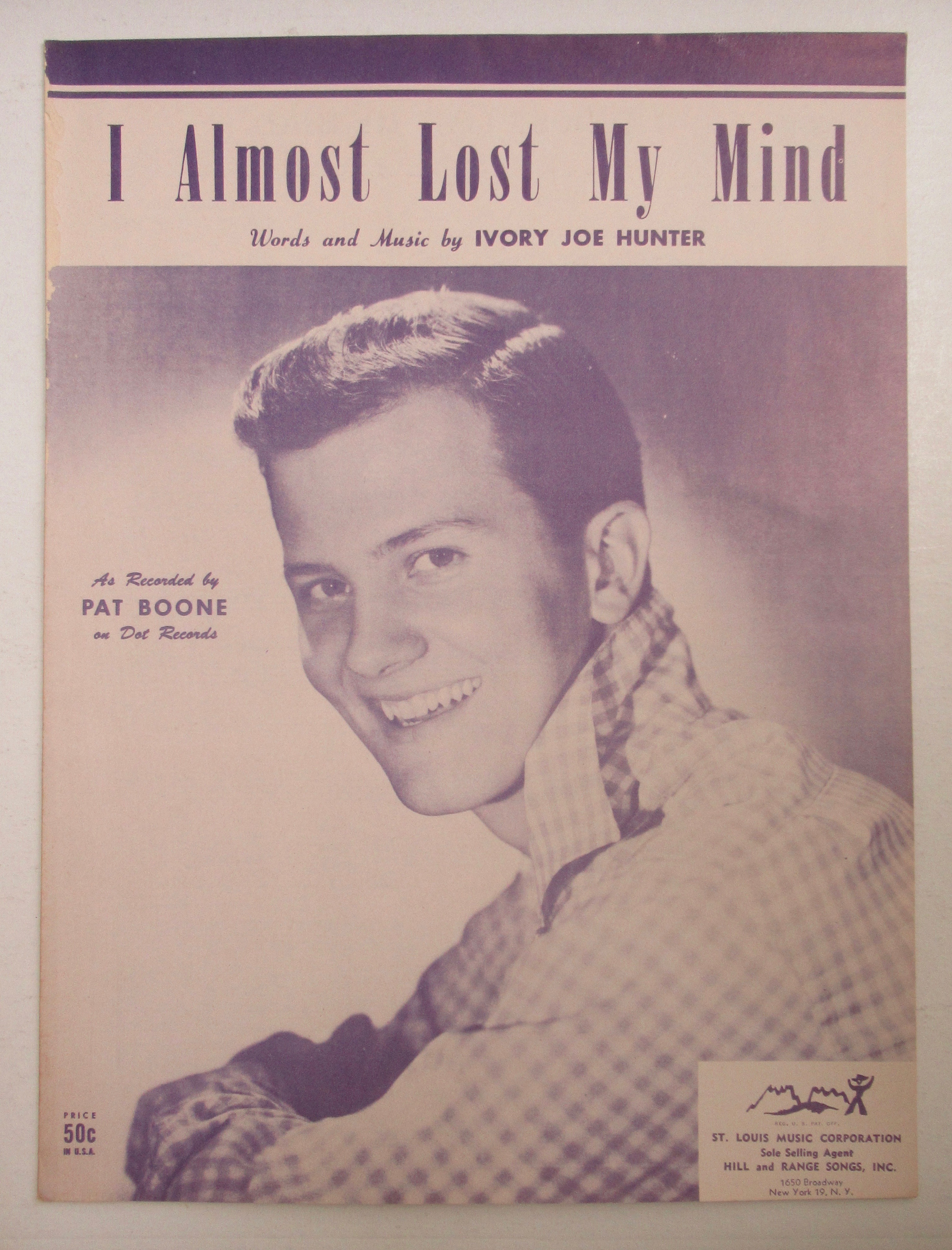 1950 I Almost Lost My Mind (Pat Boone Cover)