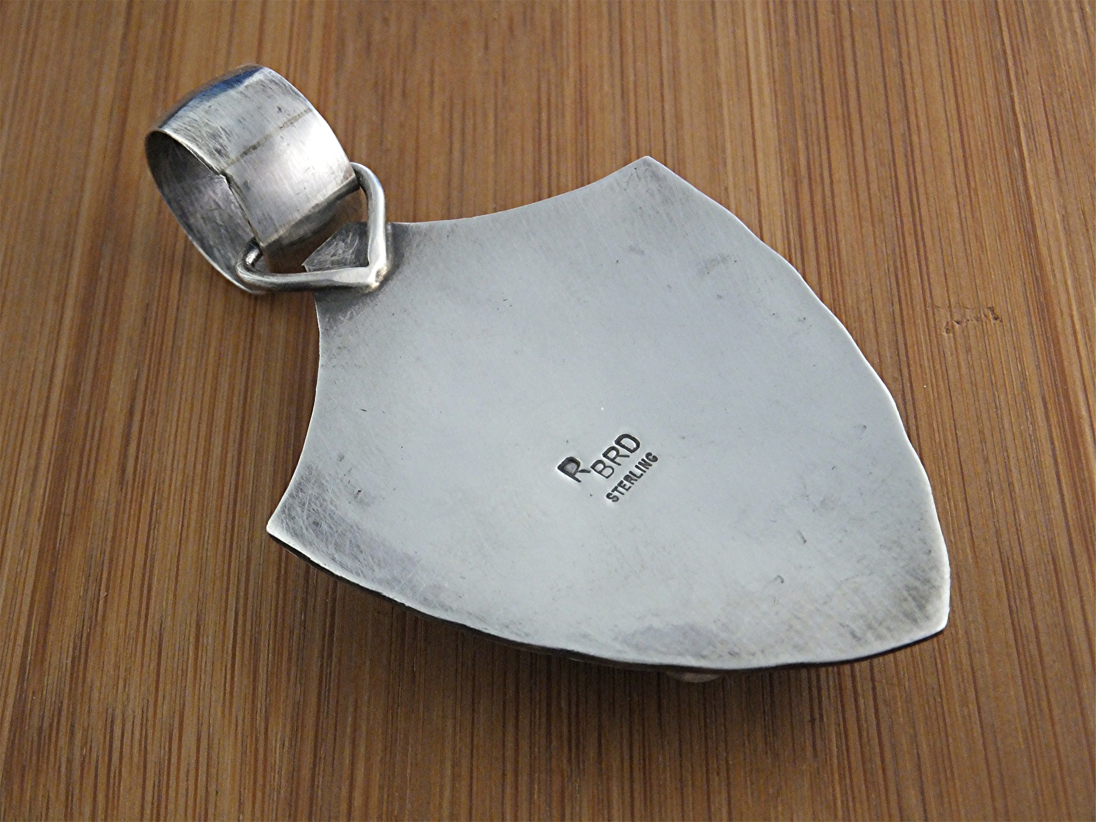 CARICO LAKE Turoise Sterling Silver R. BRD Pendant