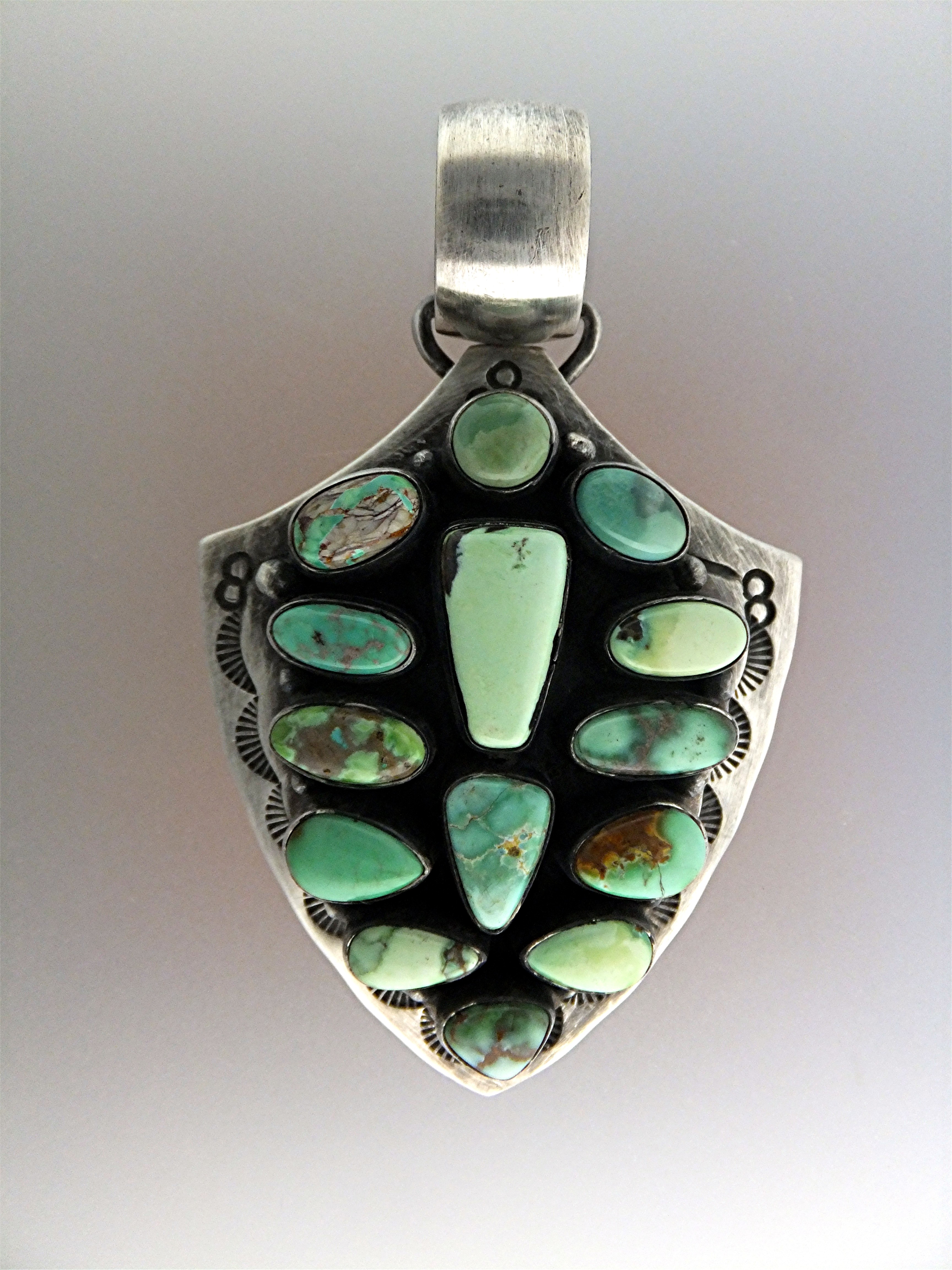 CARICO LAKE Turoise Sterling Silver R. BRD Pendant