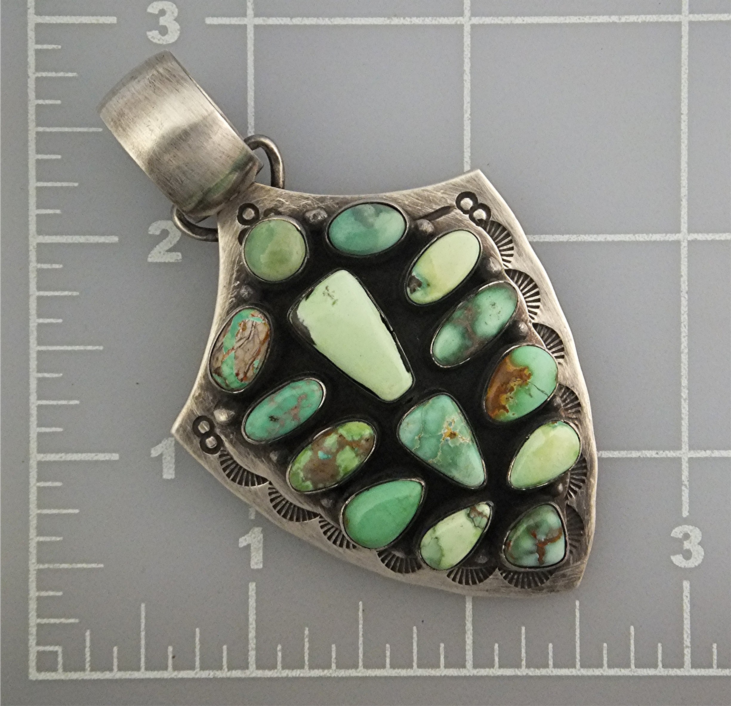 CARICO LAKE Turoise Sterling Silver R. BRD Pendant
