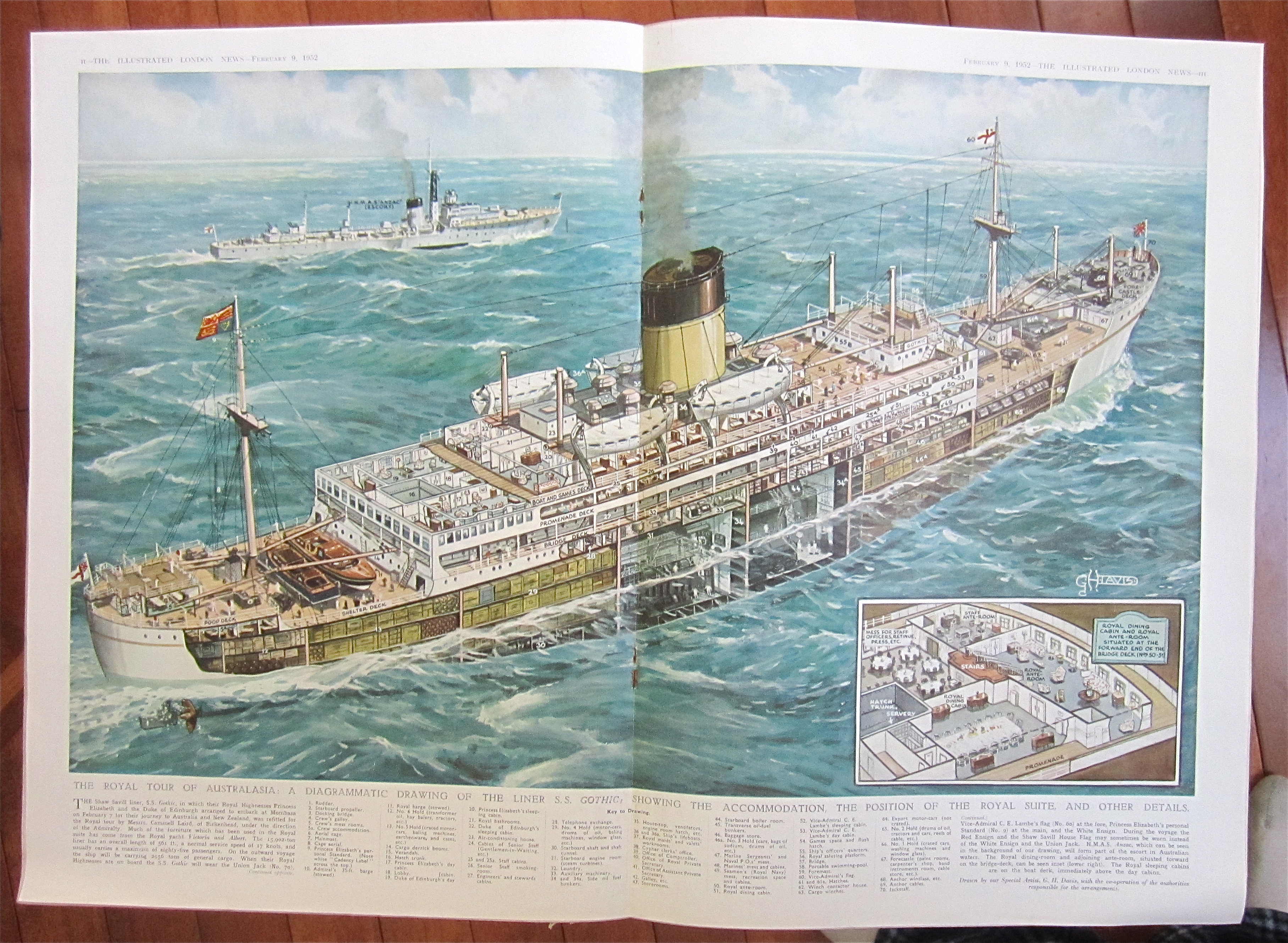 London News Magazine February 9, 1952 Royal Tour