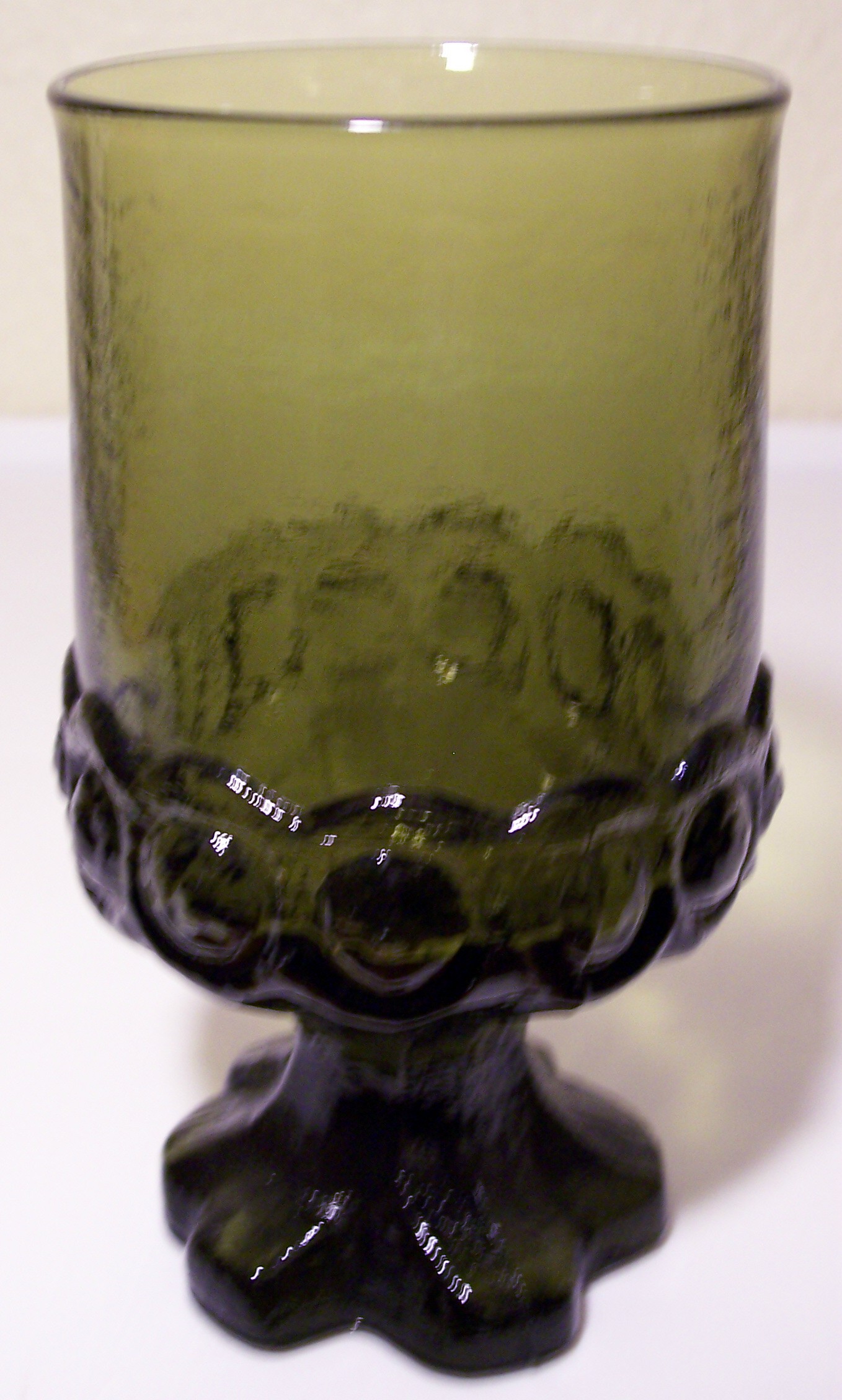 Franciscan Pottery Madeira Crystal Olive Water Glass!