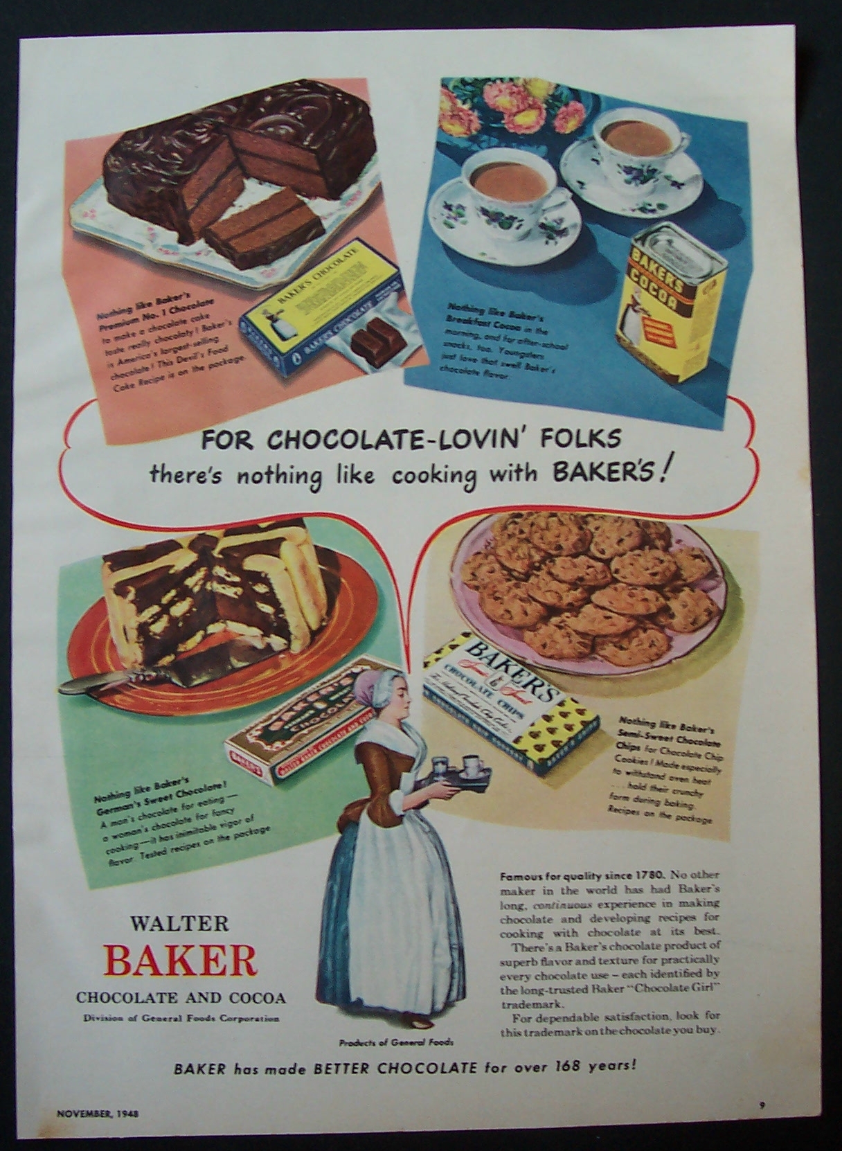 1948  Baker's  Chocolate