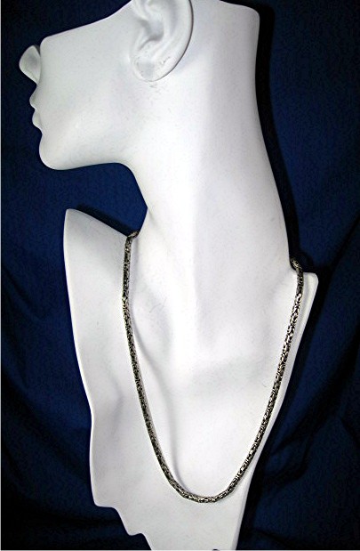 Necklace Sterling Silver 18 Inch Chain Bali