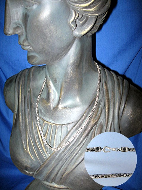 Necklace Sterling Silver 18 Inch Chain Bali