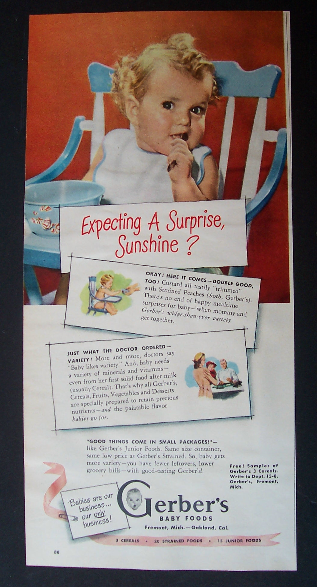 1948  Gerber's  Baby  Foods