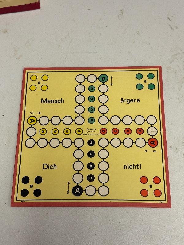 Vintage mensch argere dich nicht board game Germany