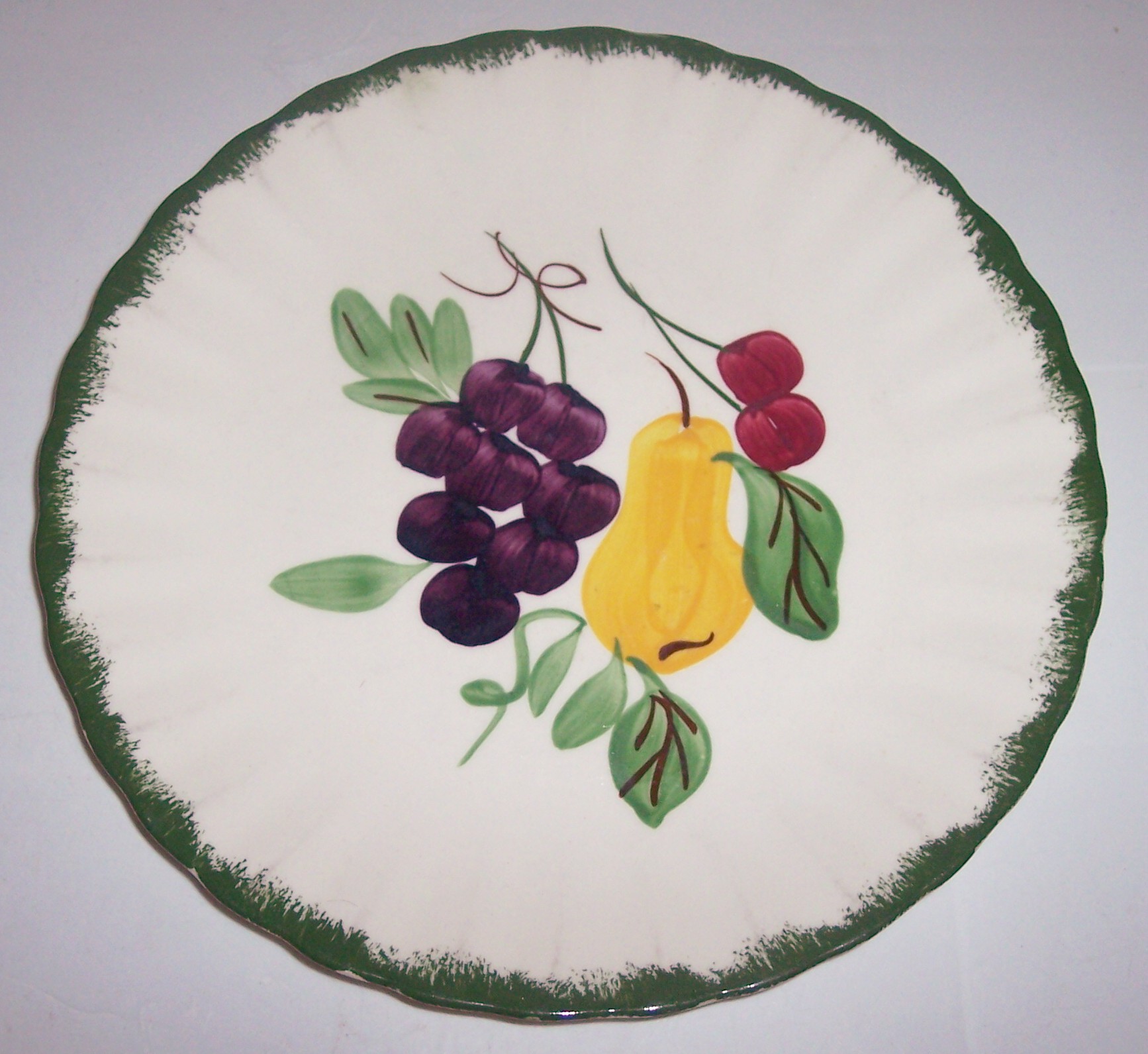 Blue Ridge Pottery Pair Ridge Harvest Bread Plates