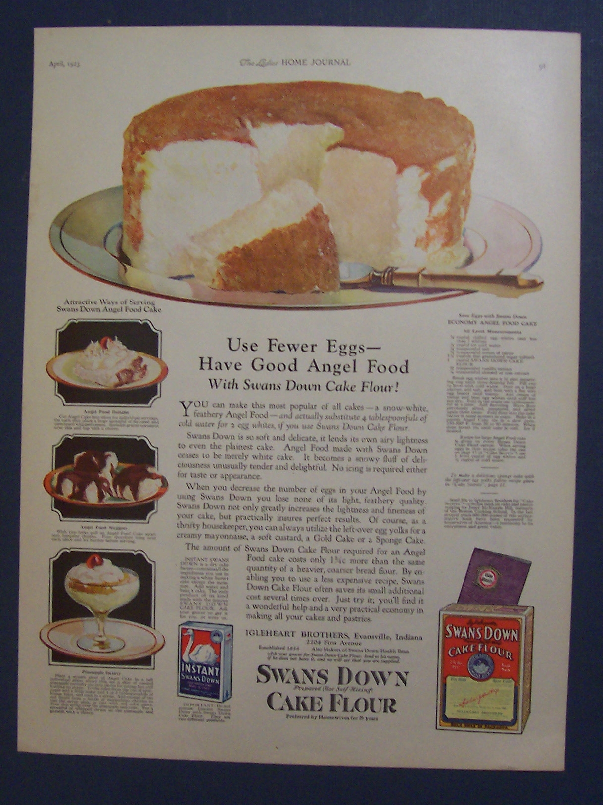 1923 Swans Down Flour