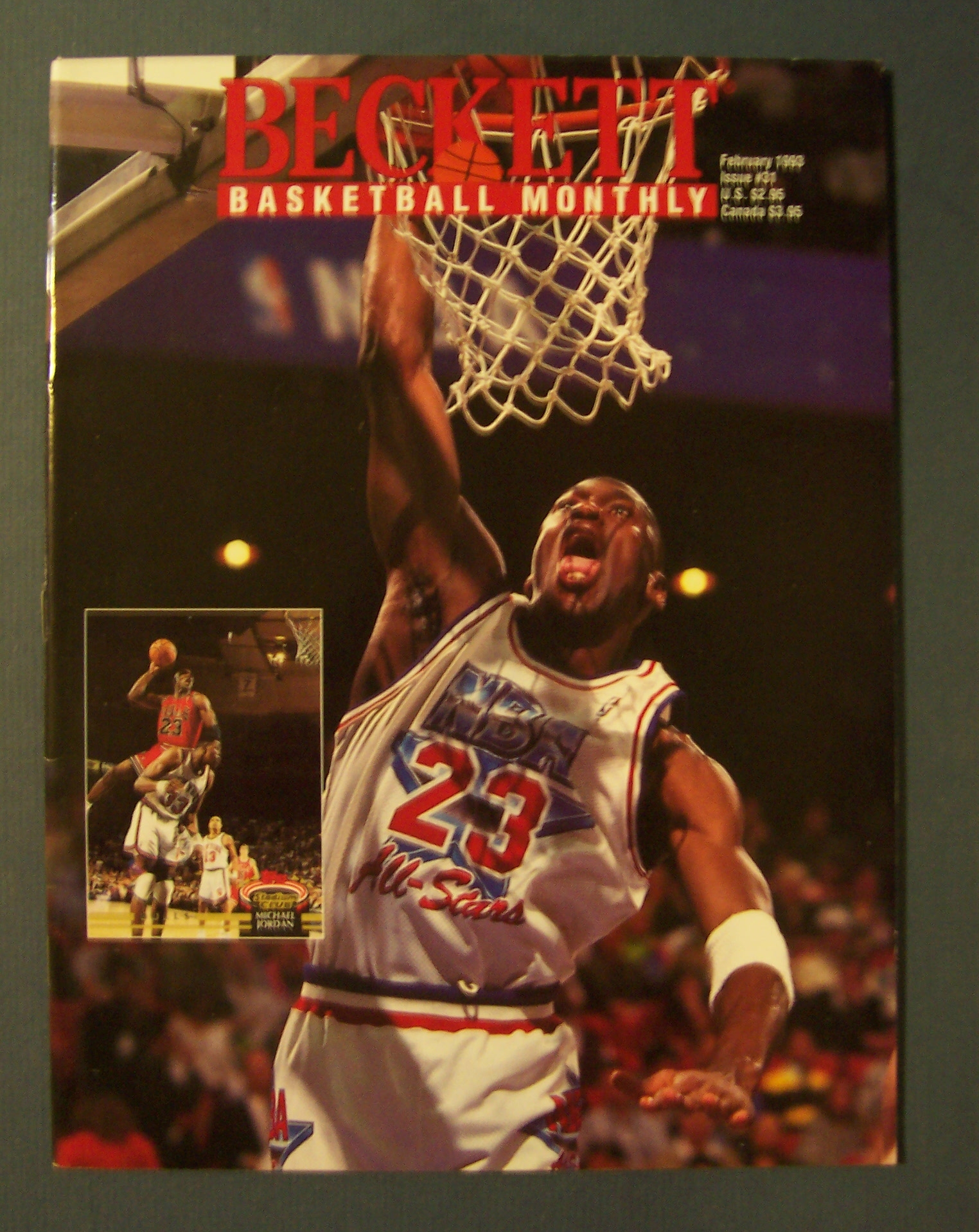 Beckett Basketball Monthly-February 1993-Michael Jordan