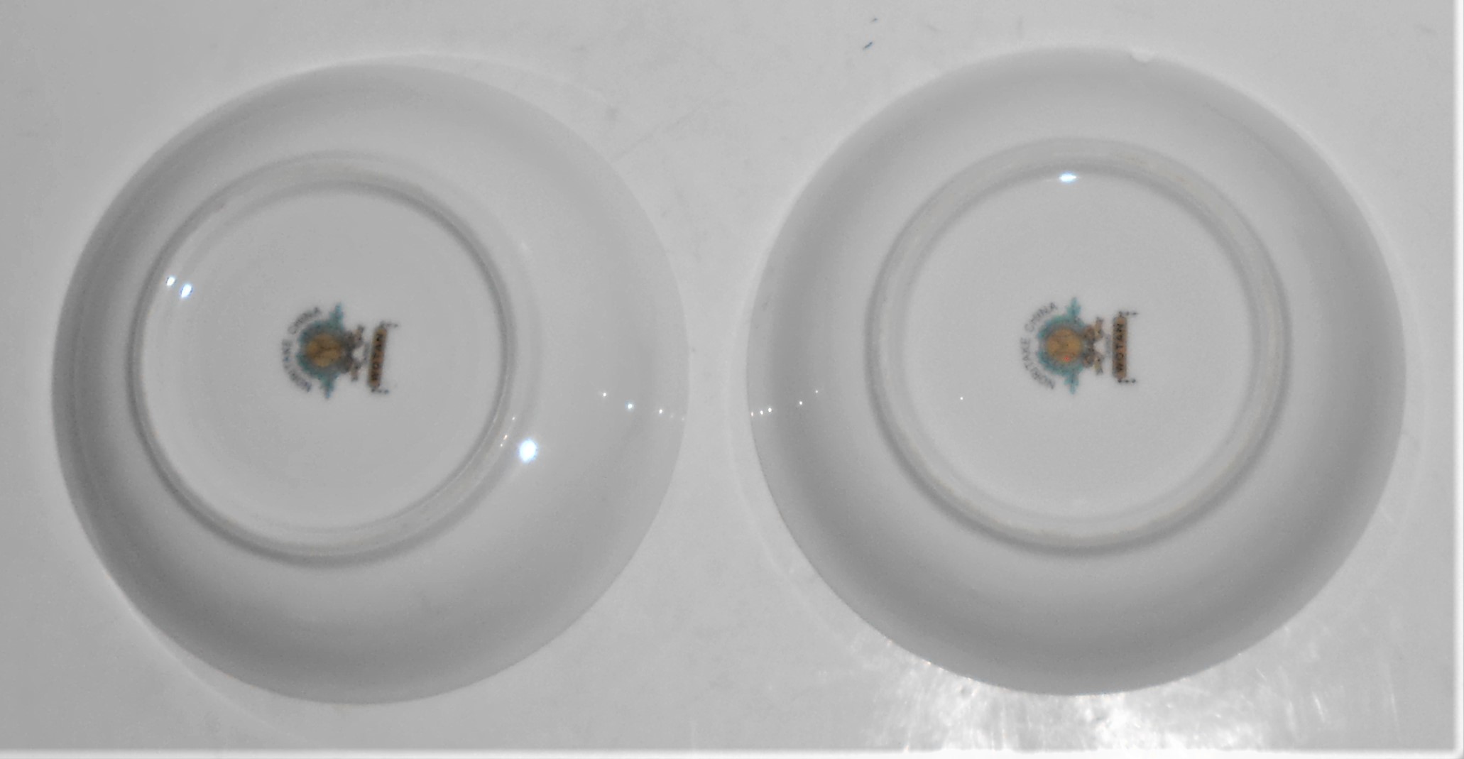 Noritake Porcelain China Wotan W/Gold Pair Fruit Bowls