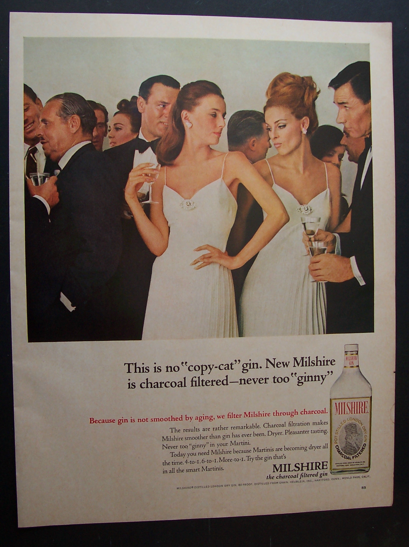1966 Milshire Charcoal Filtered Gin