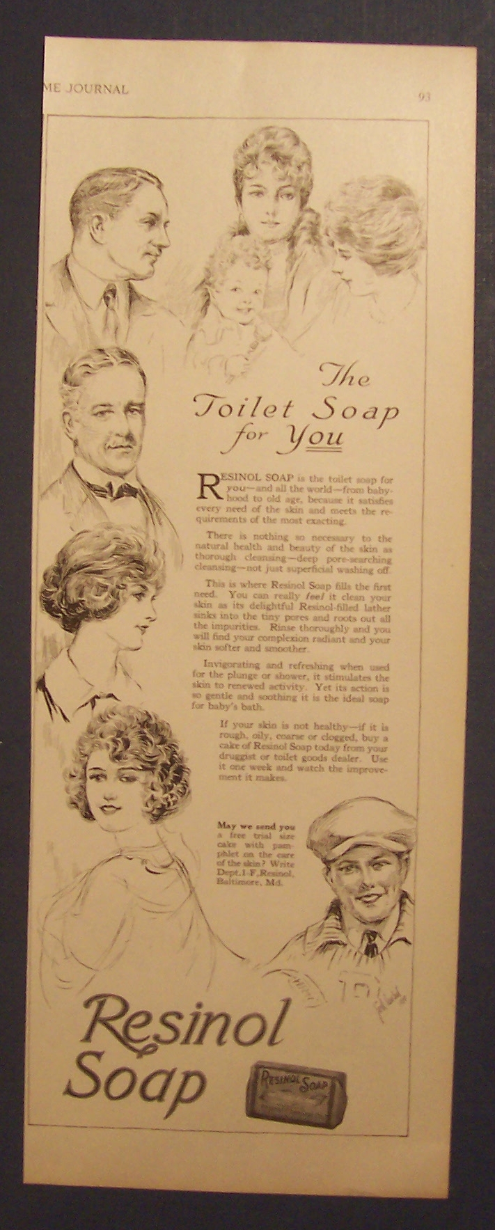 1923  Resinol  Soap