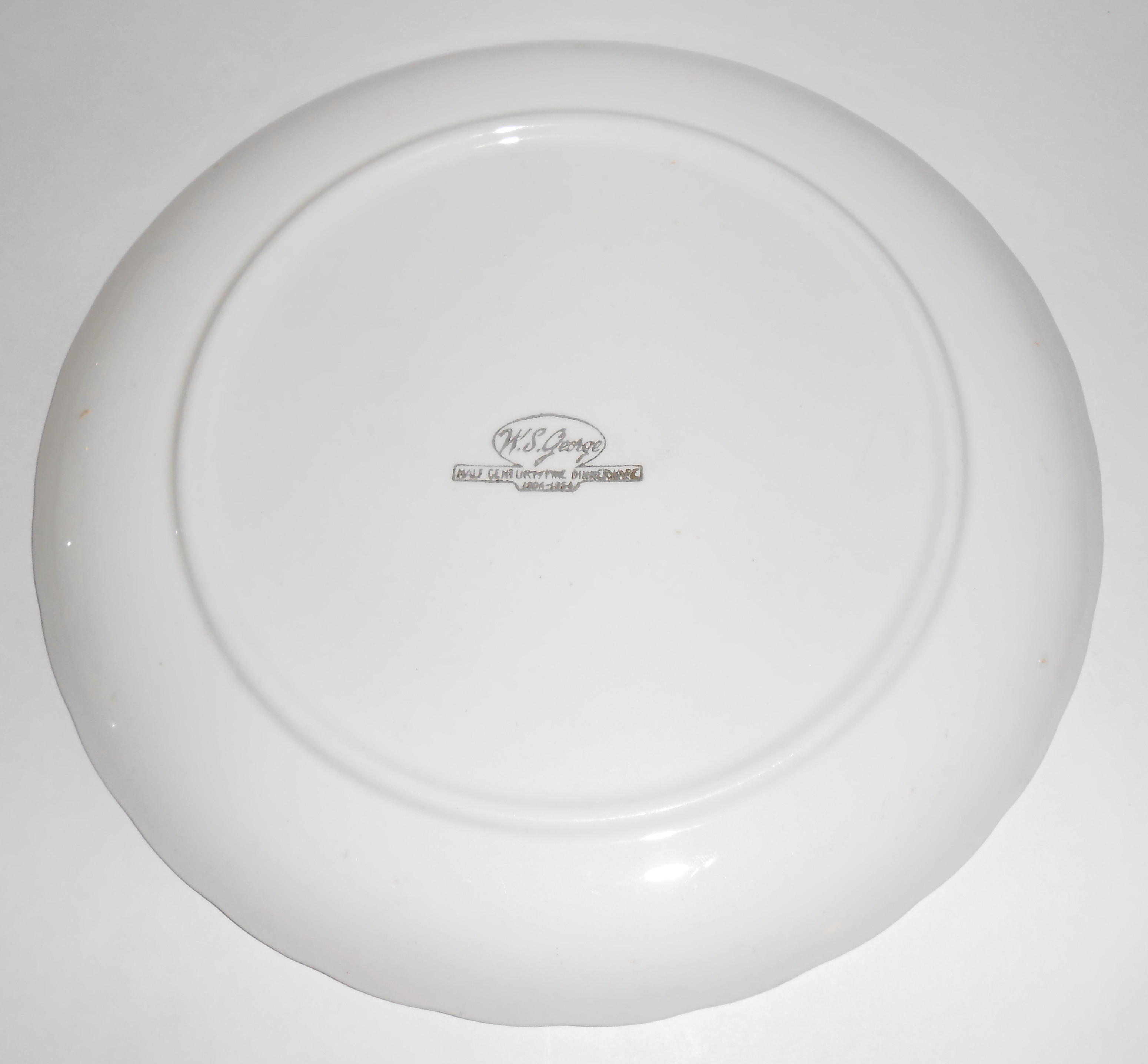 W. S. George Pottery China B8760 Floral Luncheon Plate!
