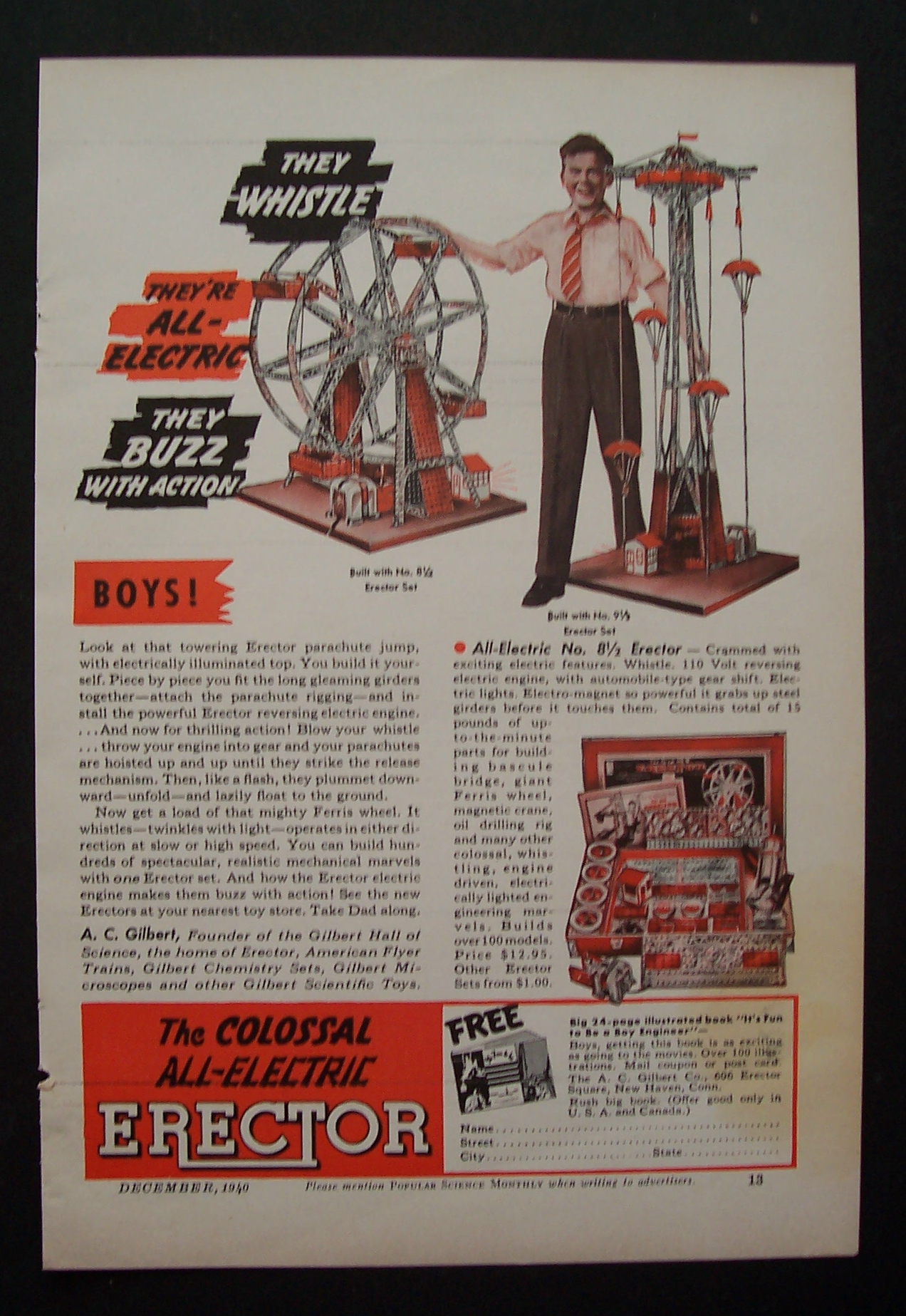 1940  The  Colossal  All - Electric  Erector