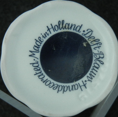 Delft blauw bottle with cork stopper