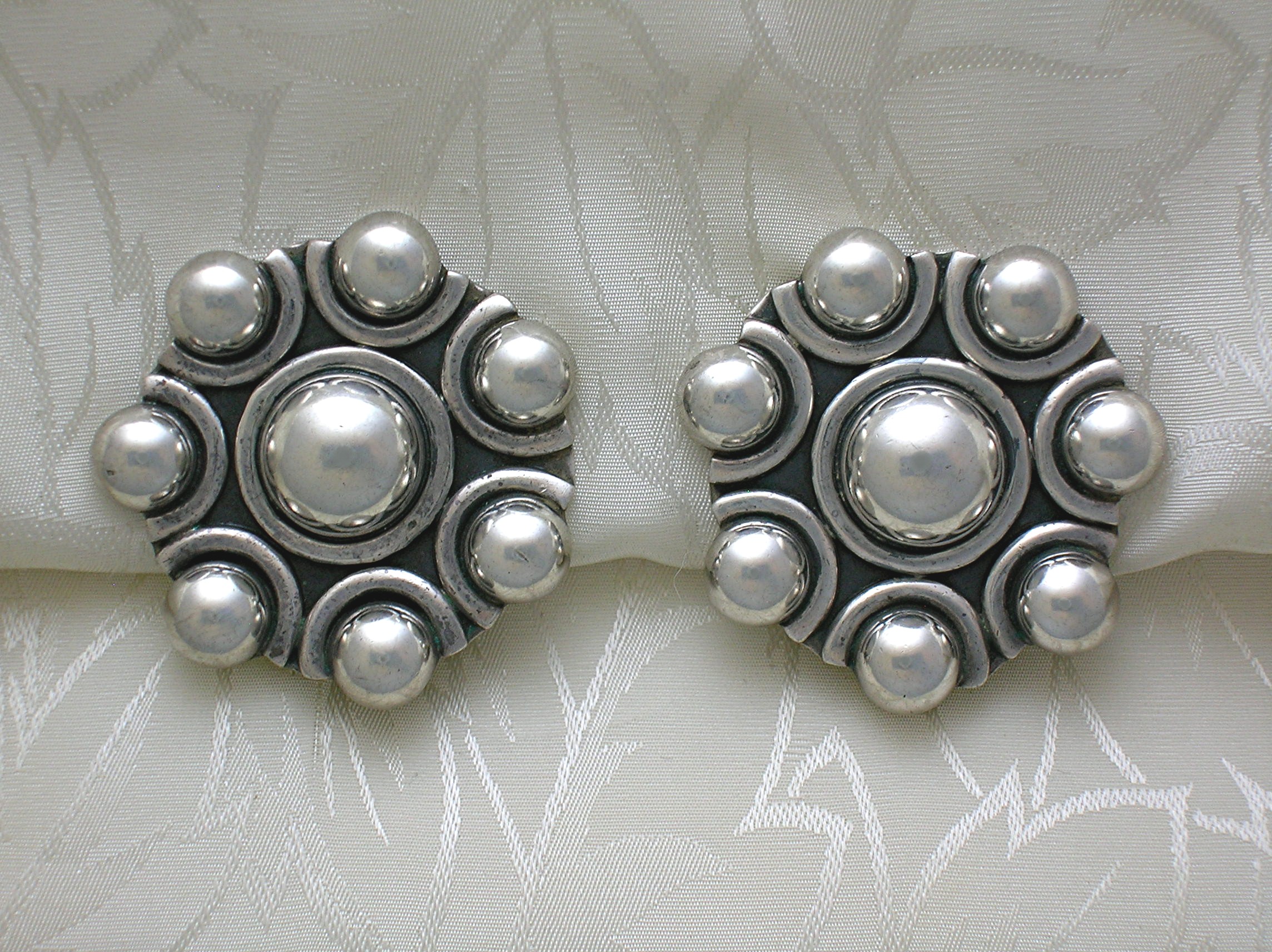 Taxco Mexico Sterling Silver Brenda Schoenfeld Earrings