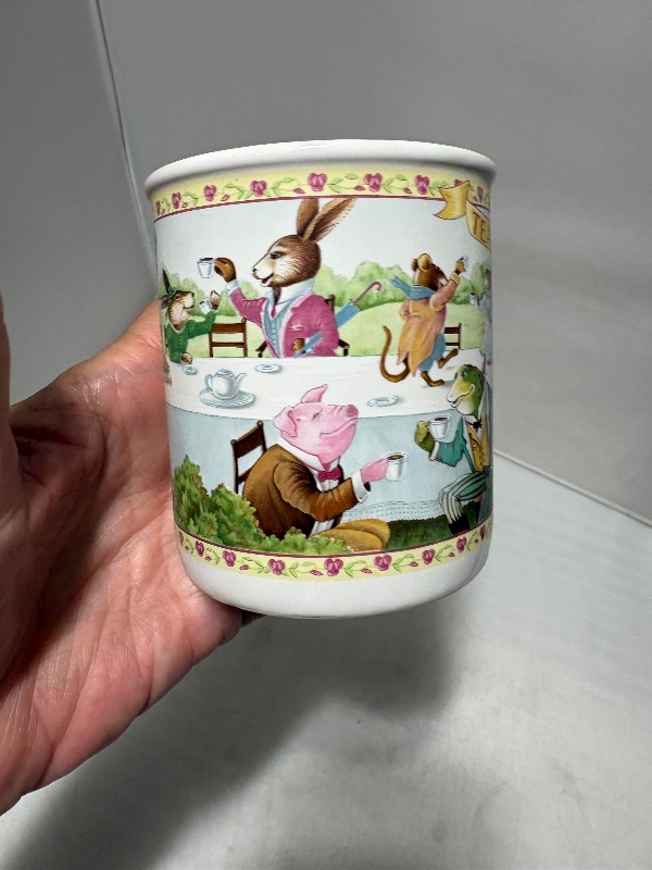 Hallmark Tea Time Mug with Anthropomorphic Animals 8 fluid ounces