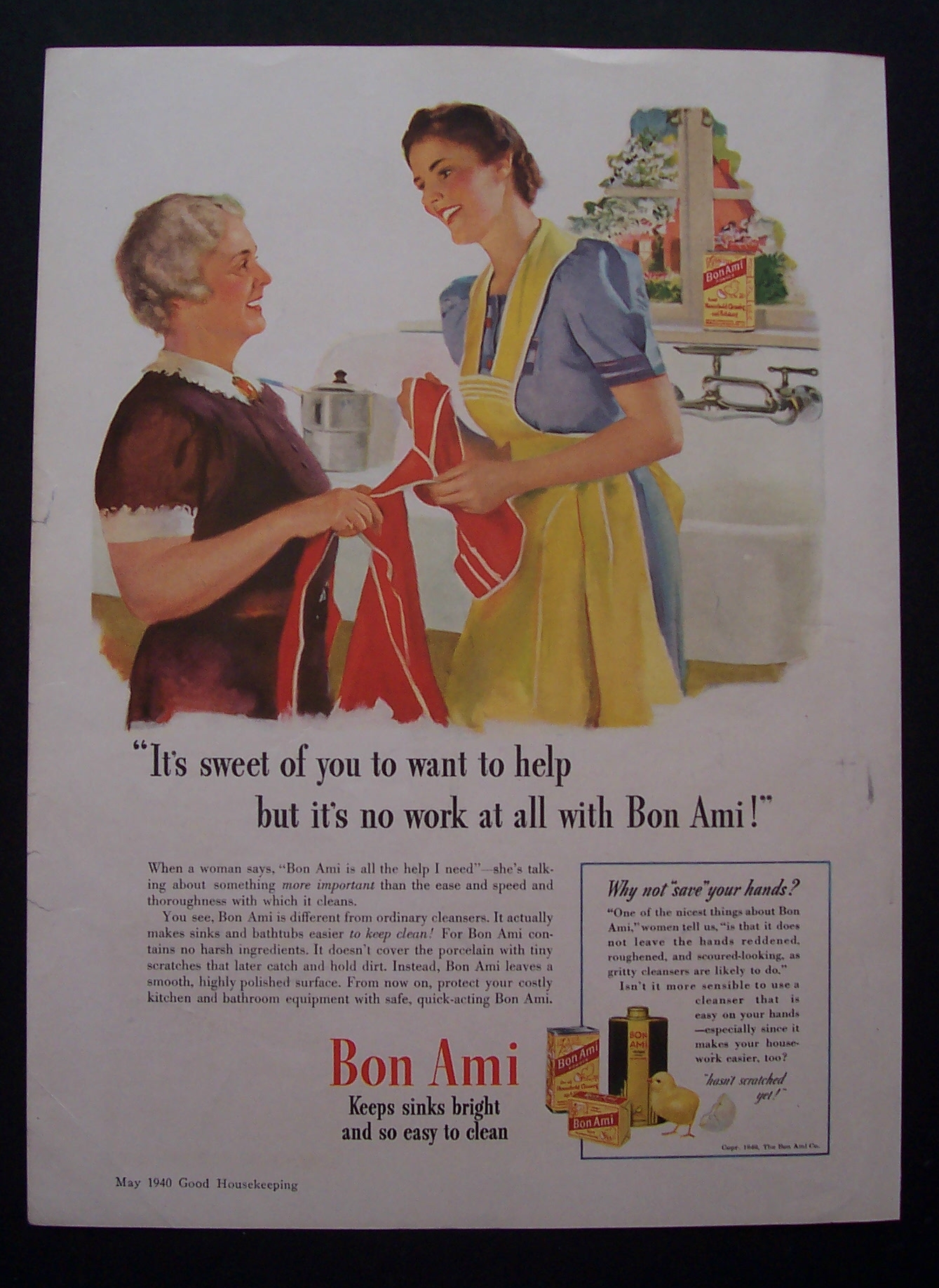 1940  Bon  Ami  Cleanser